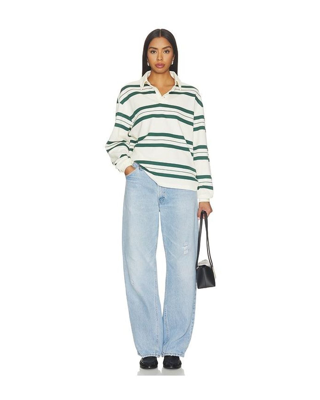 Lovers + Friends Green Bernie Top
