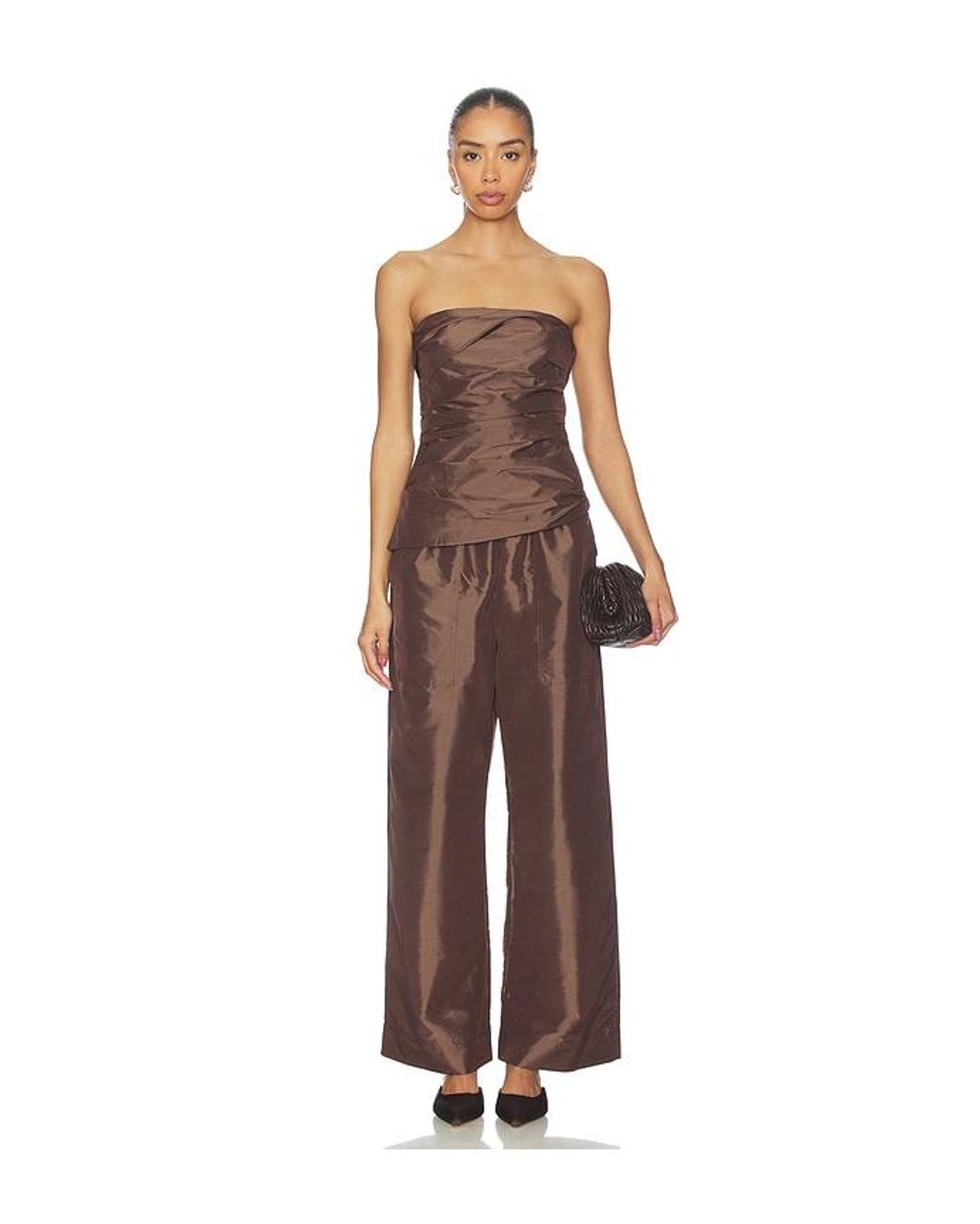 Jonathan Simkhai Brown Arden Pull On Pant