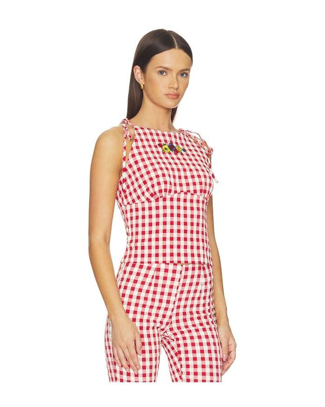 Lisa Says Gah Red Lucy Top