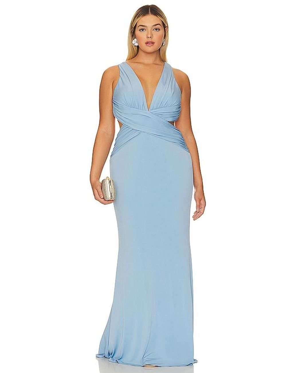 Katie May Blue X Revolve Secret Agent Gown