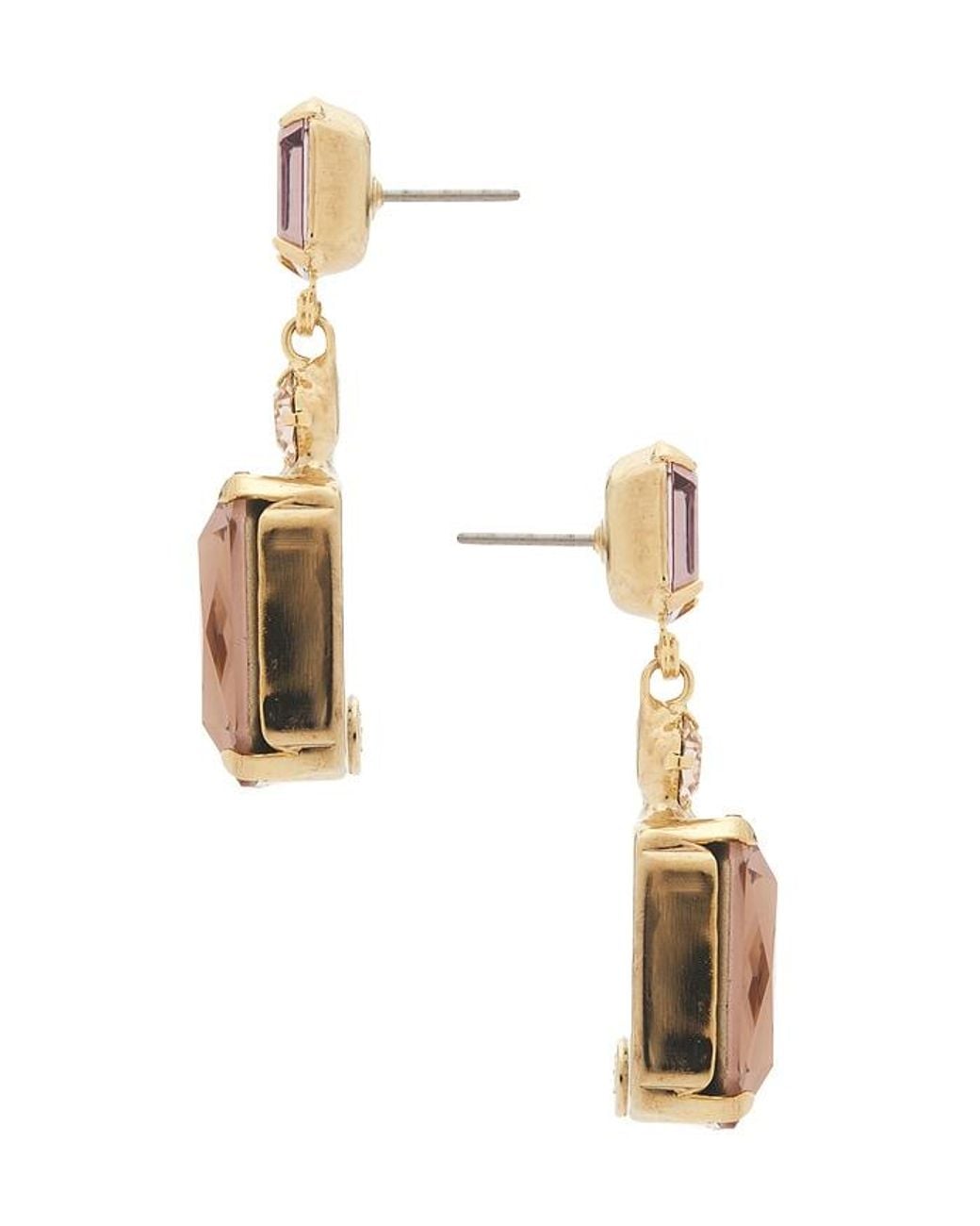 Jennifer Behr White Justine Earrings