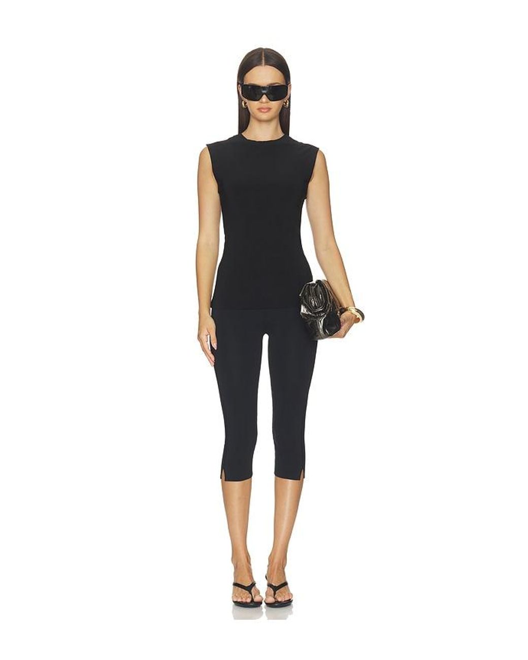 Norma Kamali Black X Lifestyle Sleeveless Top