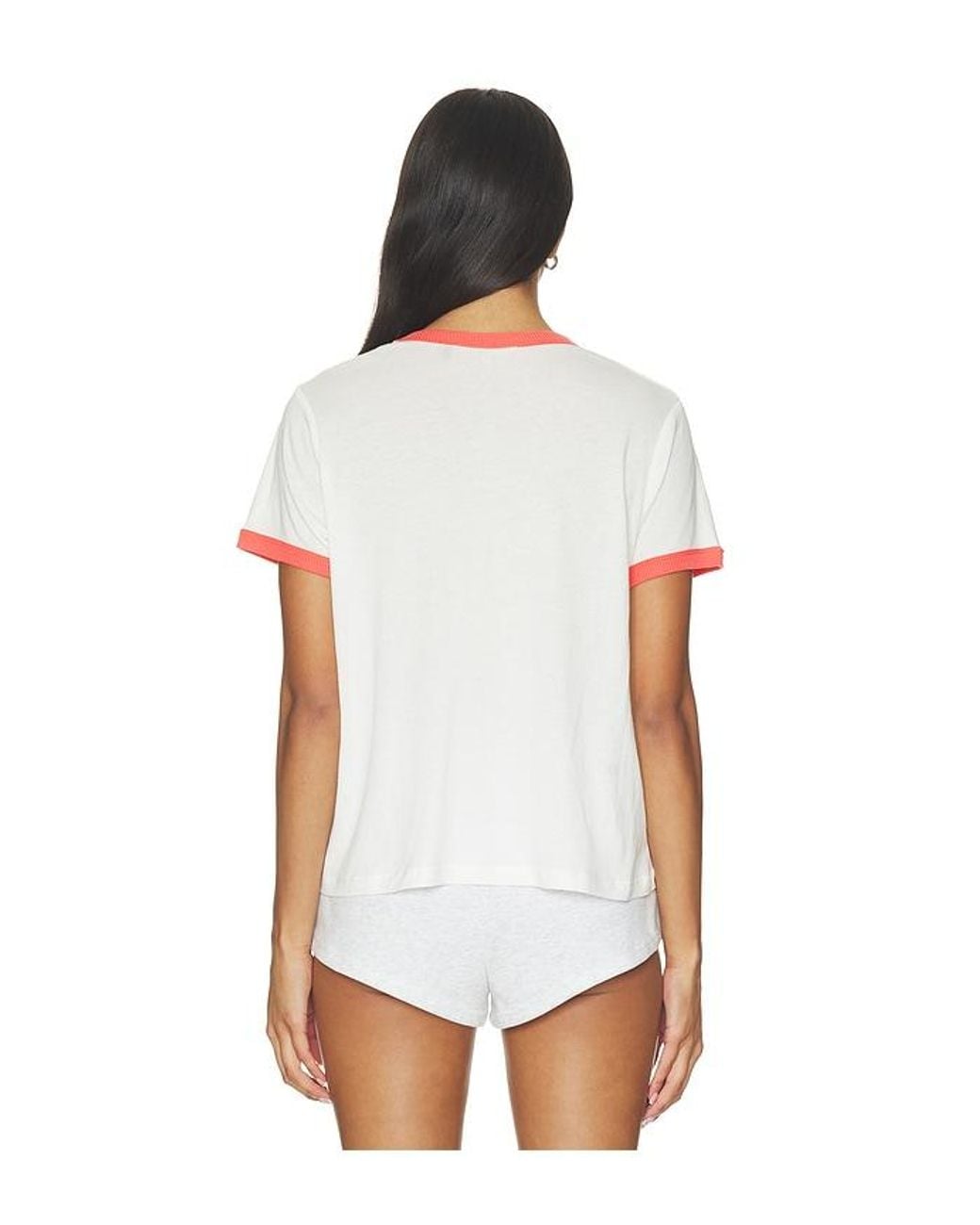 The Laundry Room White Stroh's Snowman Perfect Ringer Tee