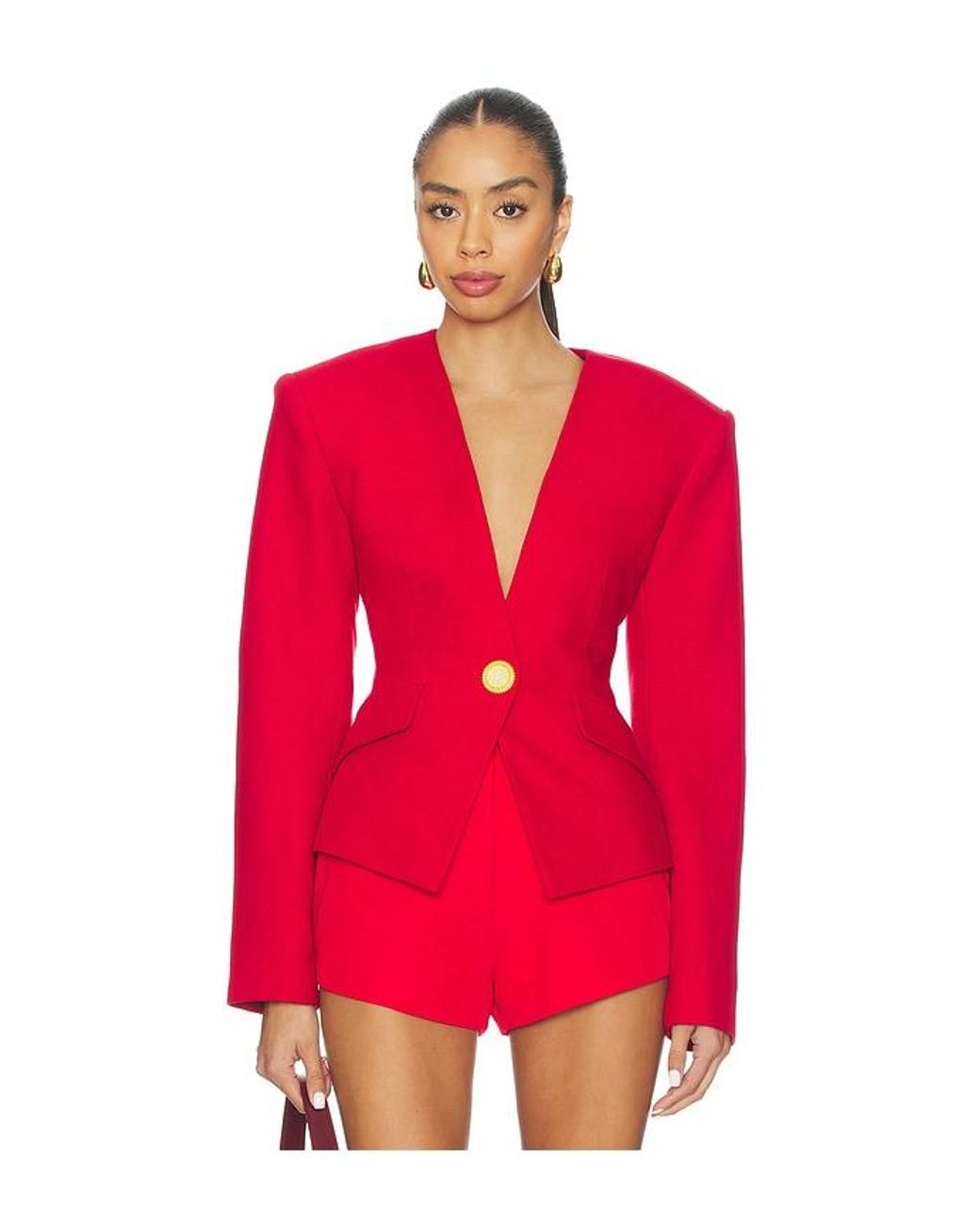 Ronny Kobo Red Carrie Blazer