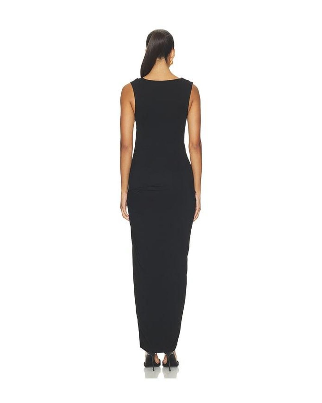 Entire studios Black Drape Maxi Dress