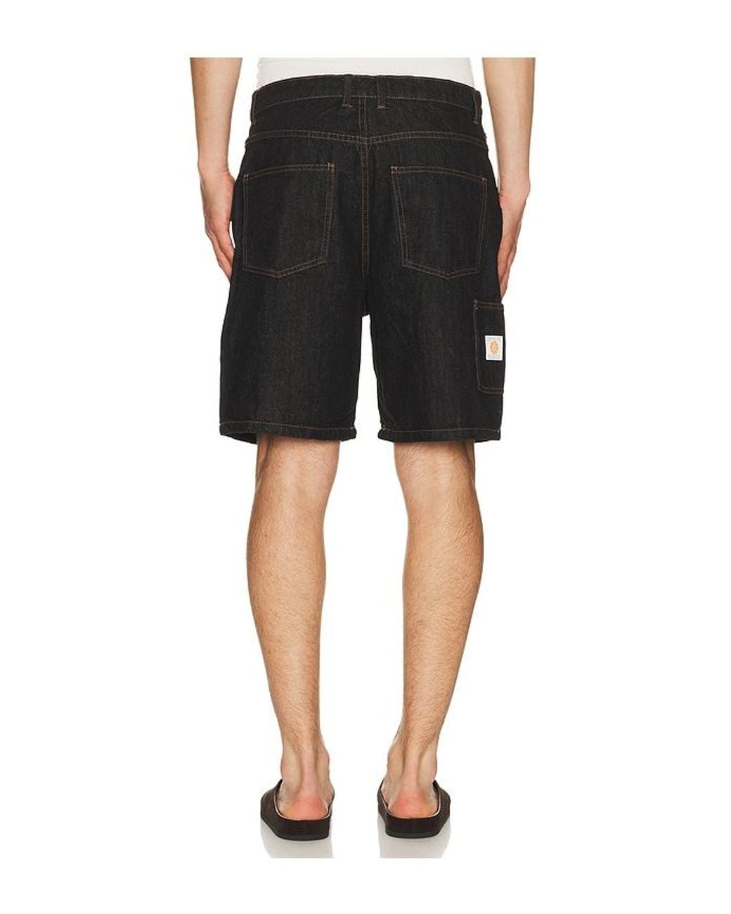Rhythm Black Toby Denim Short for men
