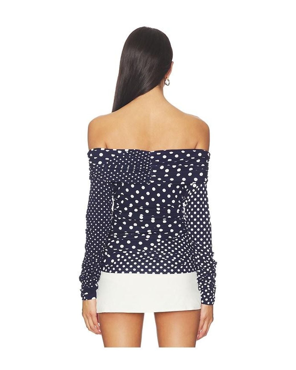 SWF Blue Off Shoulder Wrap Top