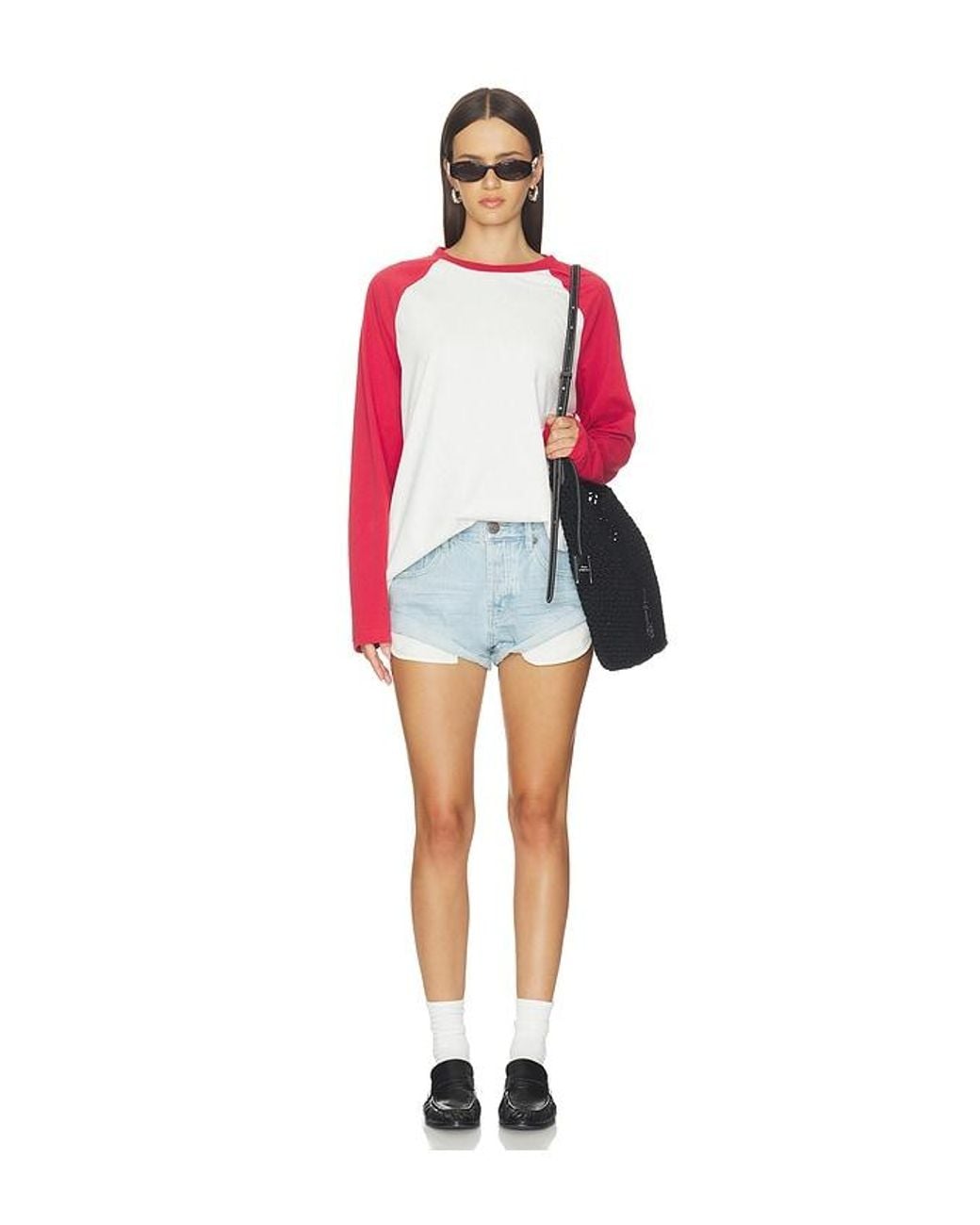 One Teaspoon Blue Bandits Low Waist Denim Short