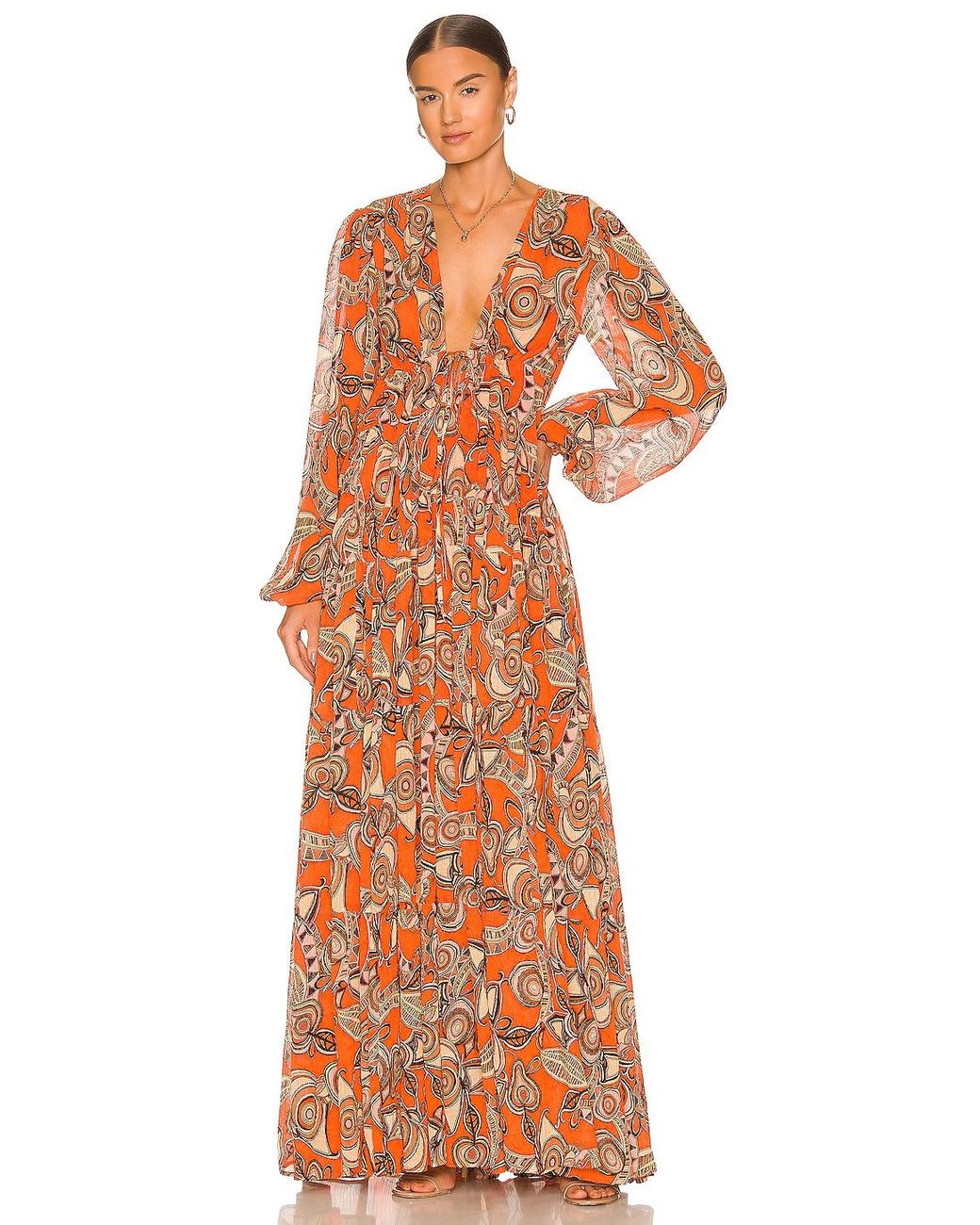 A.L.C. Mariana Dress in Orange | Lyst