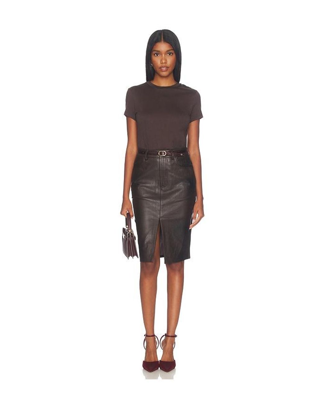 Gestuz Black Tori Midi Skirt