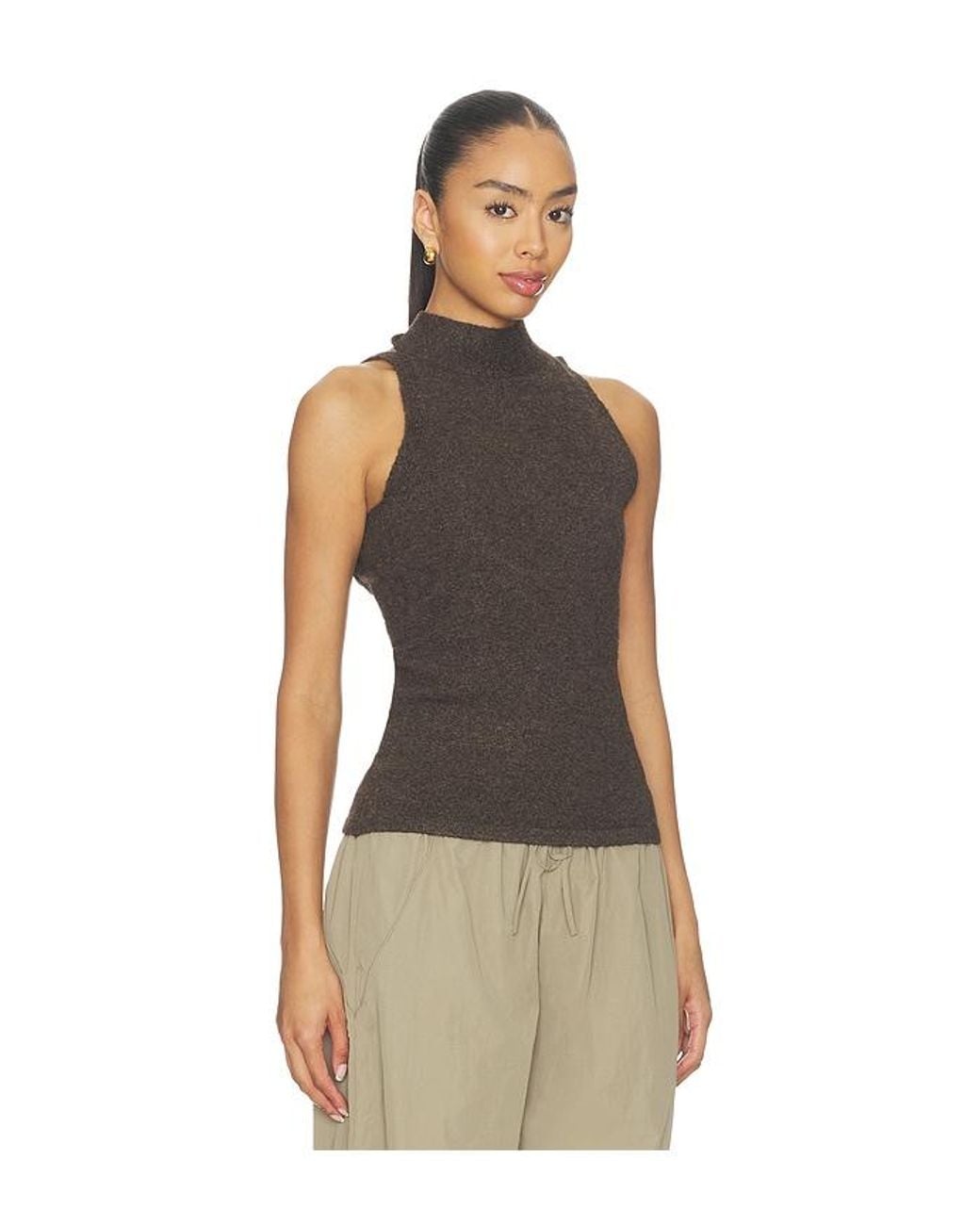 geel Brown Antonia Top