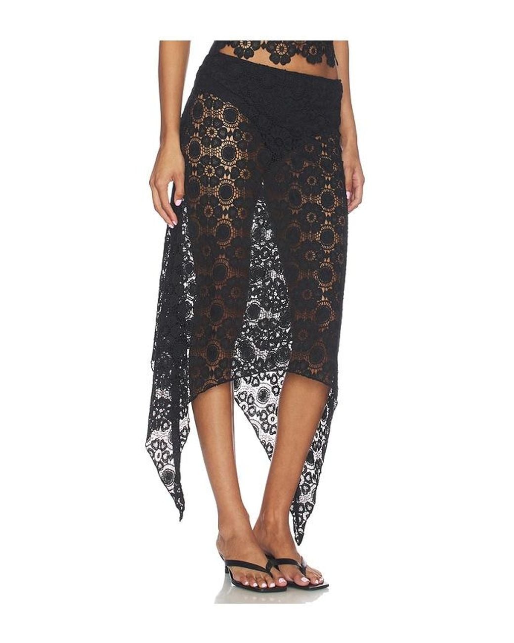 Lioness Black Trophy Midi Skirt