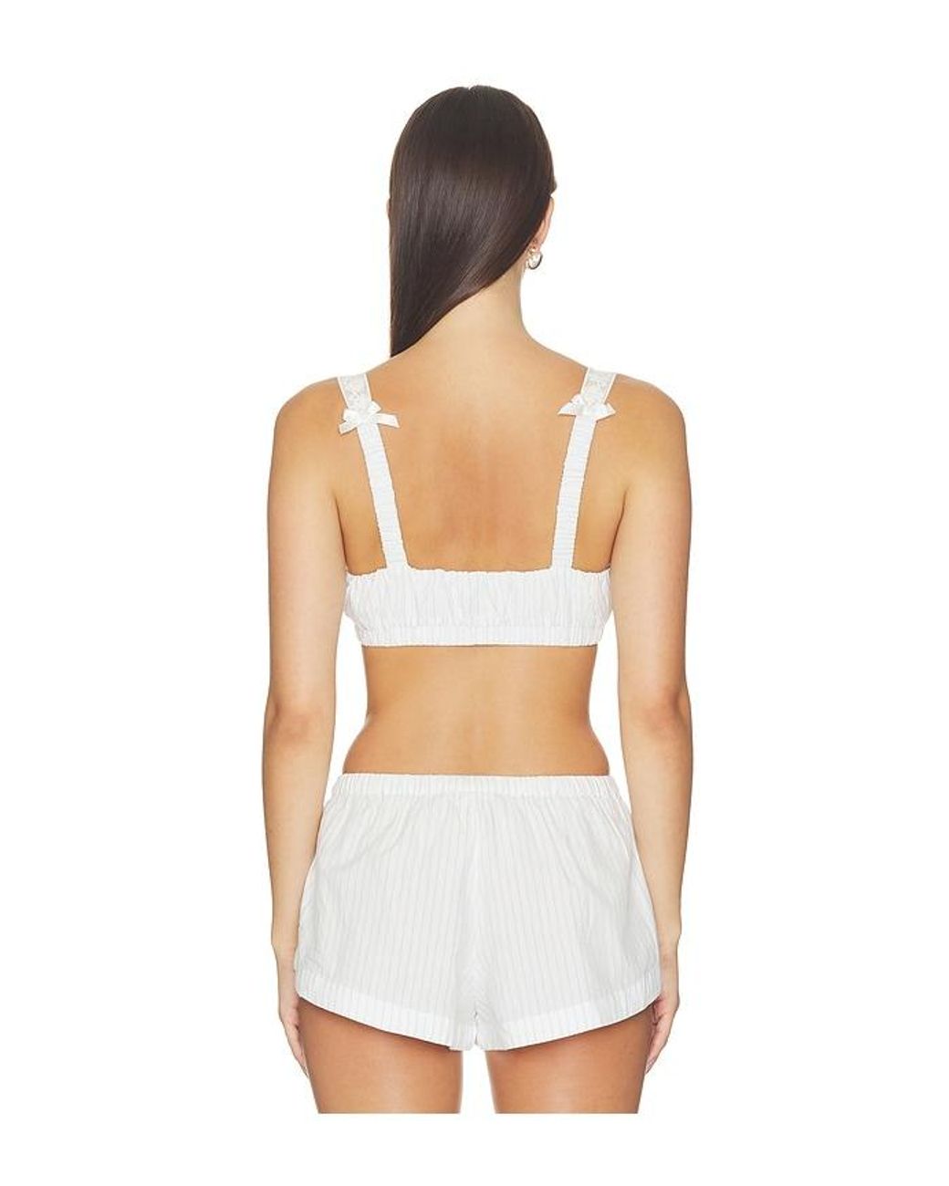 For Love & Lemons White Trixie Bralette