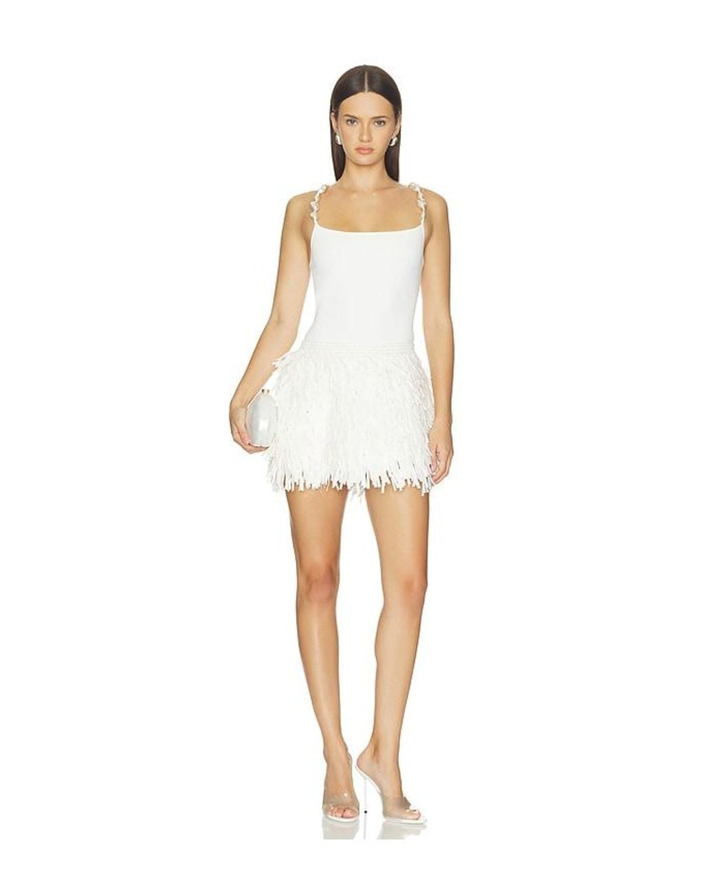 Cult Gaia White Darryl Skirt