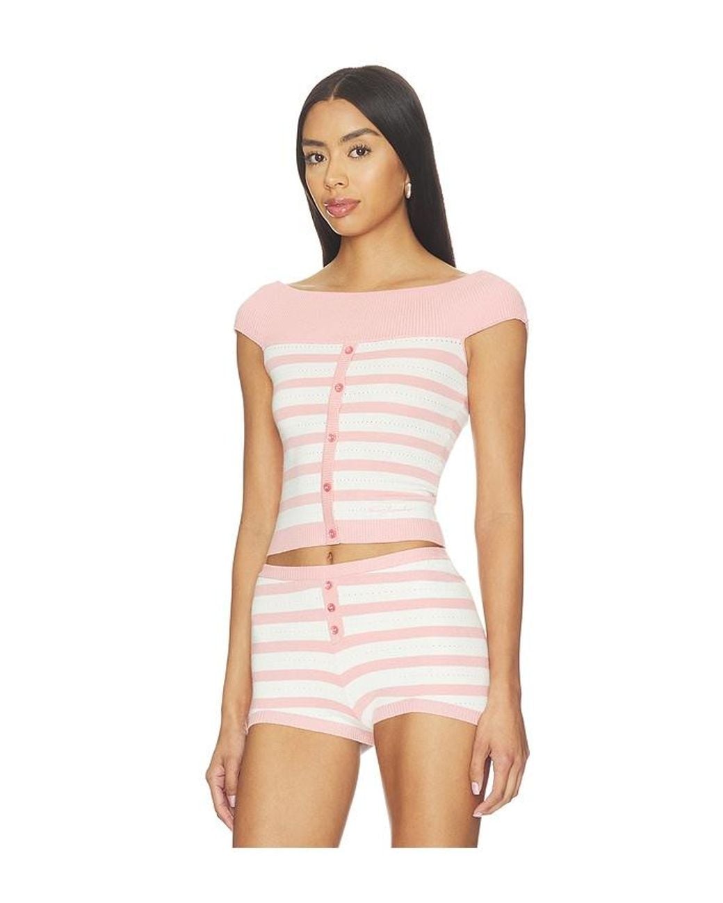 Nana Jacqueline Pink Paola Knit Top