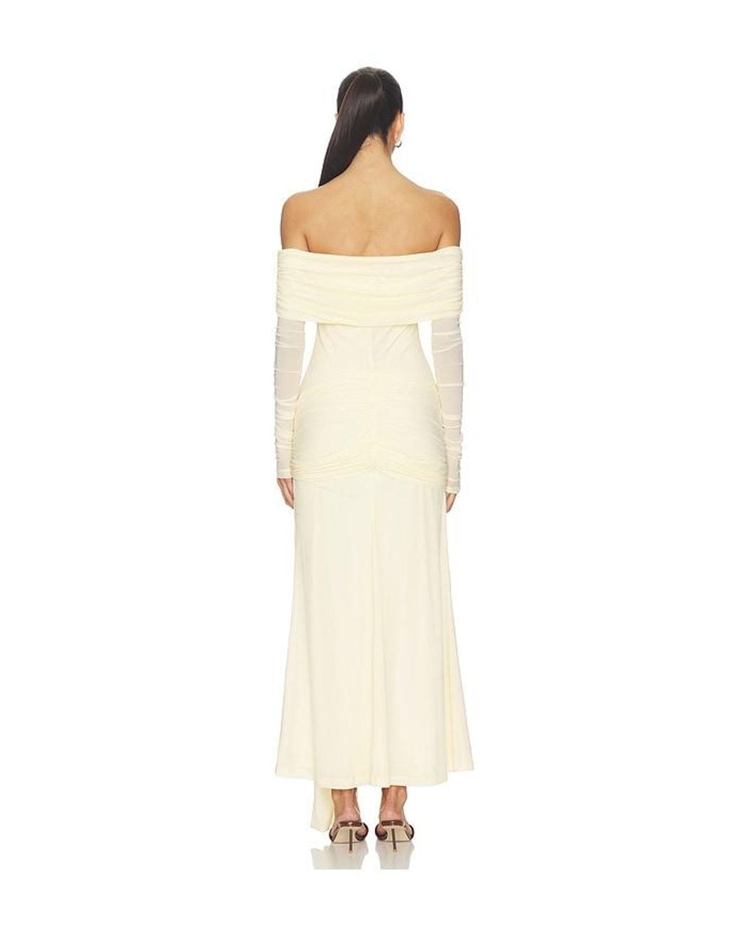 Bardot White Selina Tie Front Mesh Dress