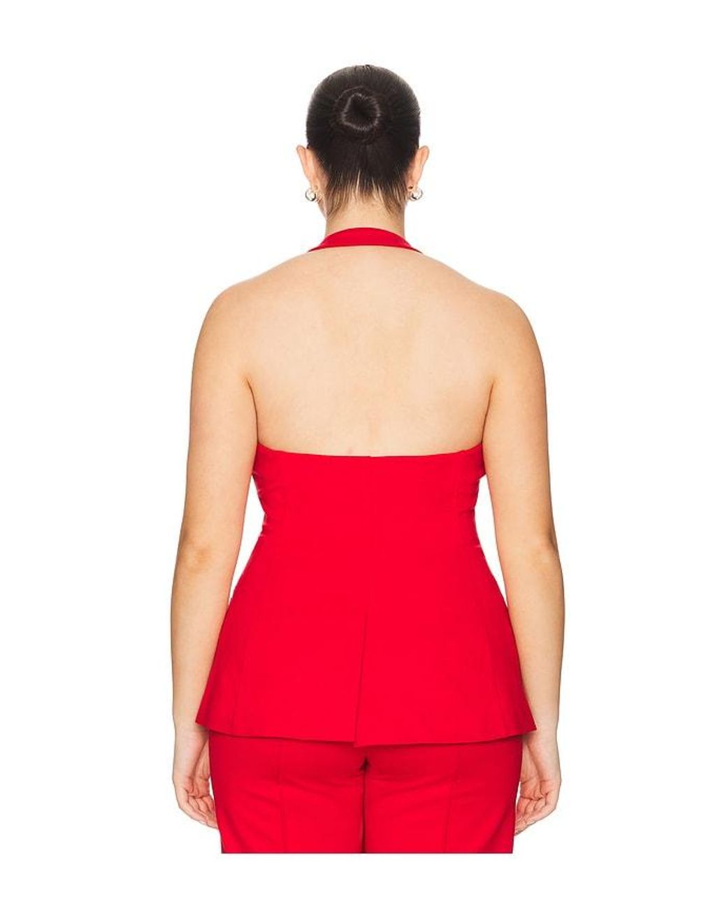 L'academie Red Kain Vest Top