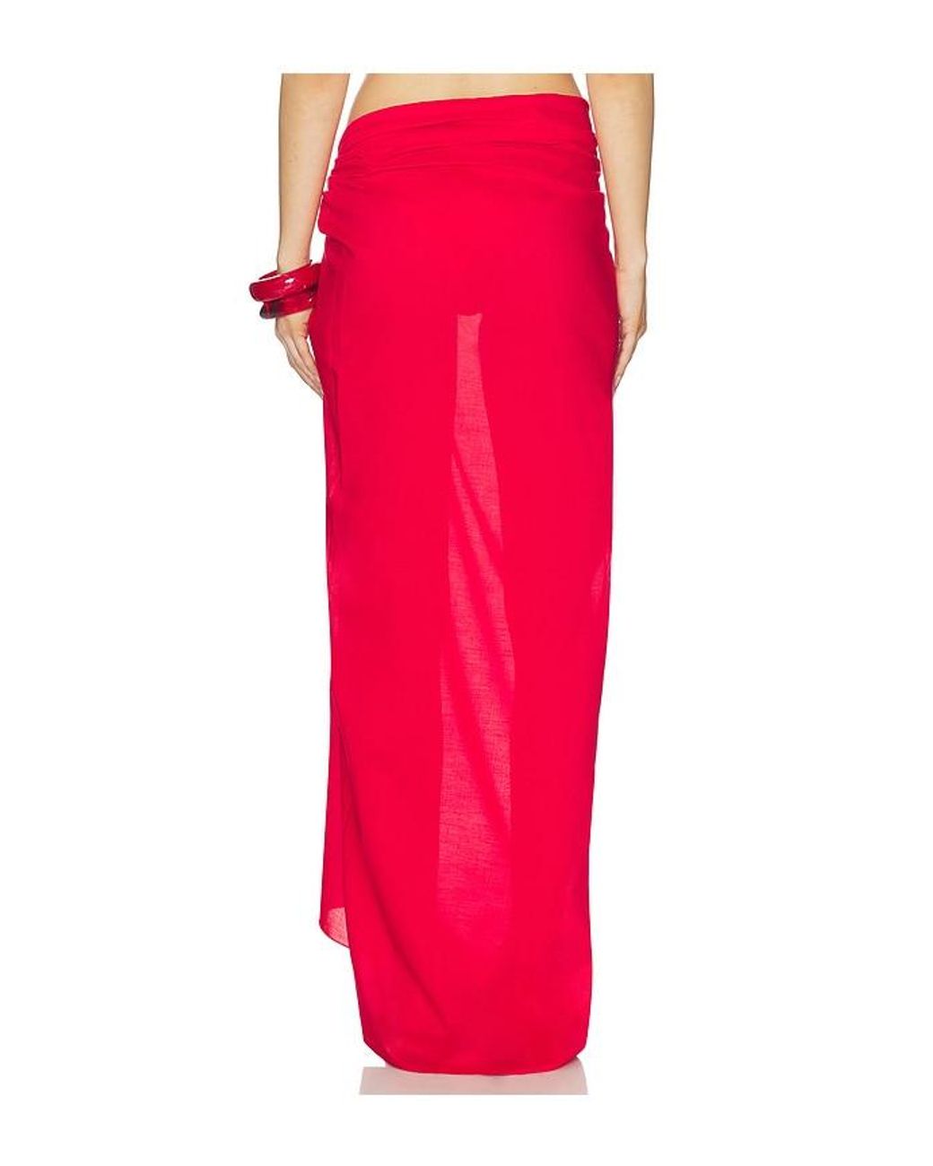 ÉTERNE Red Esme Maxi Sarong