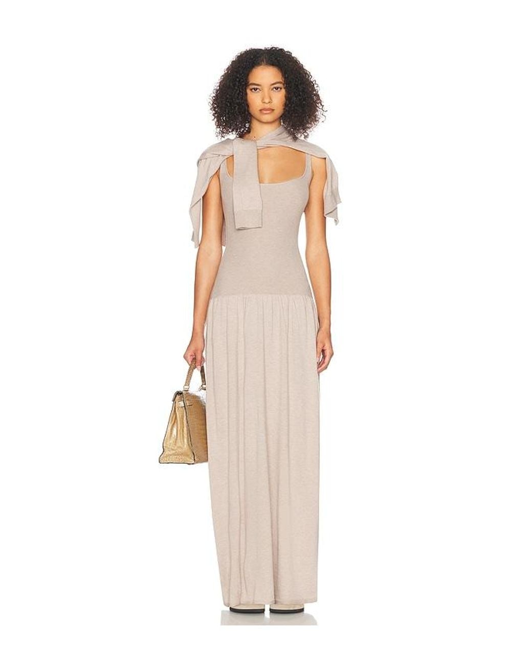 Helsa Natural Maddison Maxi Knit Dress