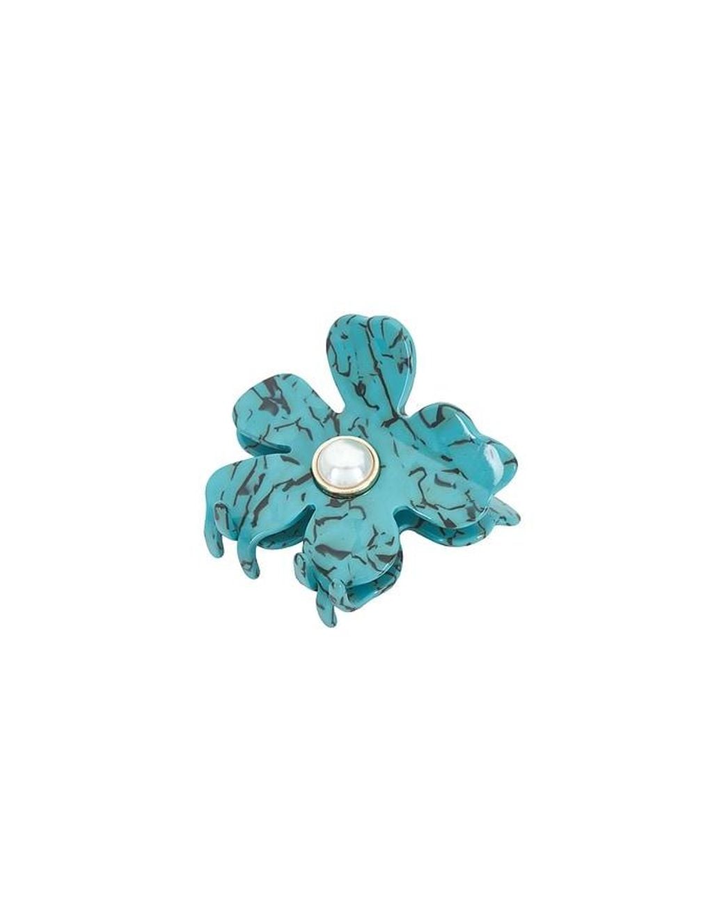 Lele Sadoughi Blue Lily Claw Clip