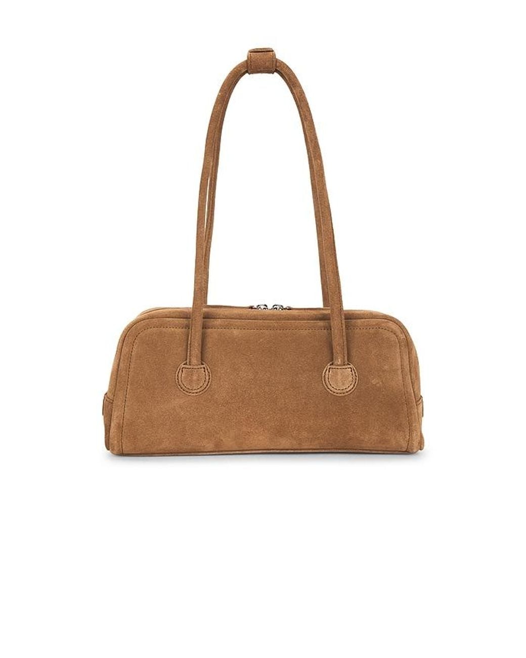 MARGE SHERWOOD Brown Soft Boston Bag
