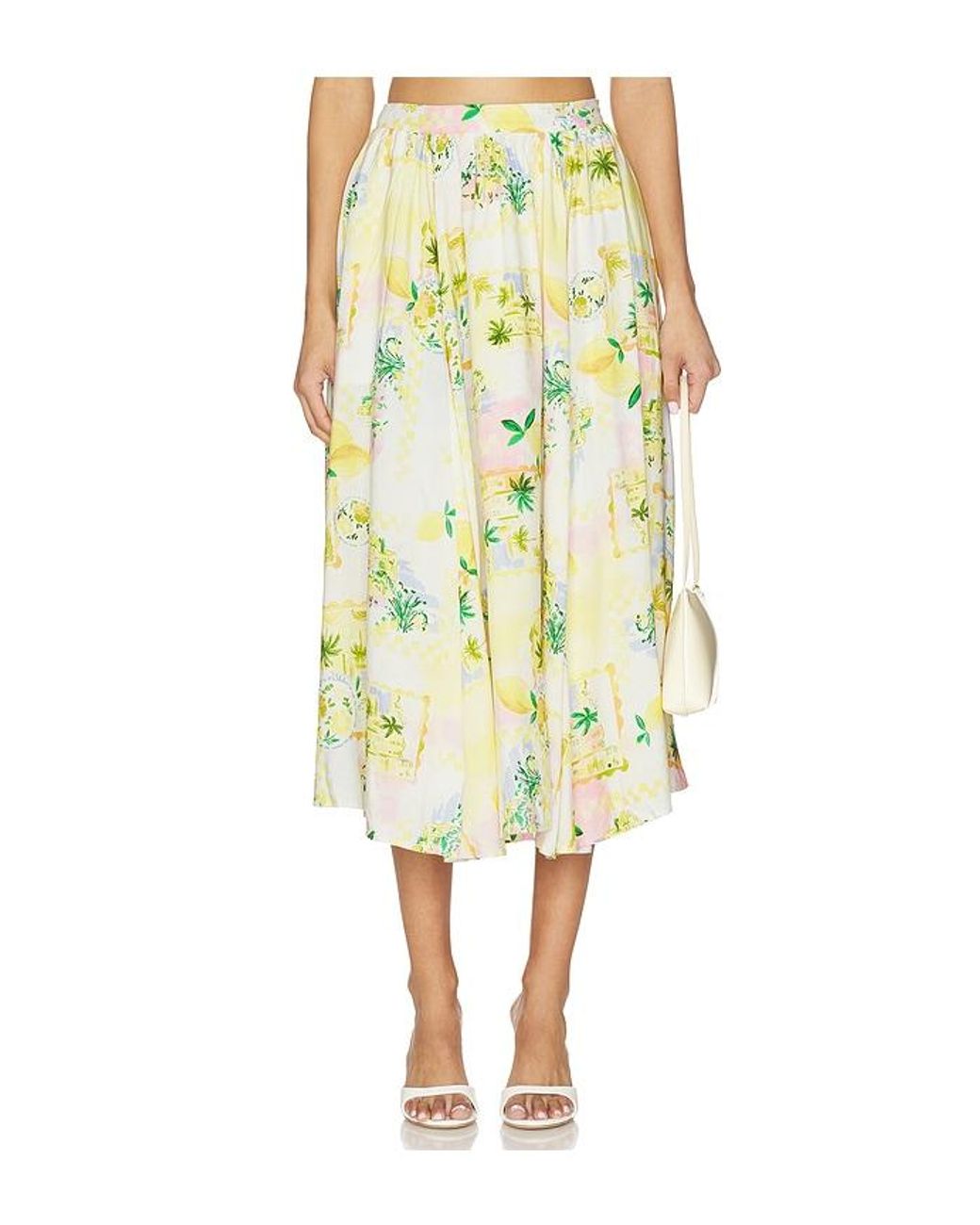 Astr Yellow Kaleigh Skirt