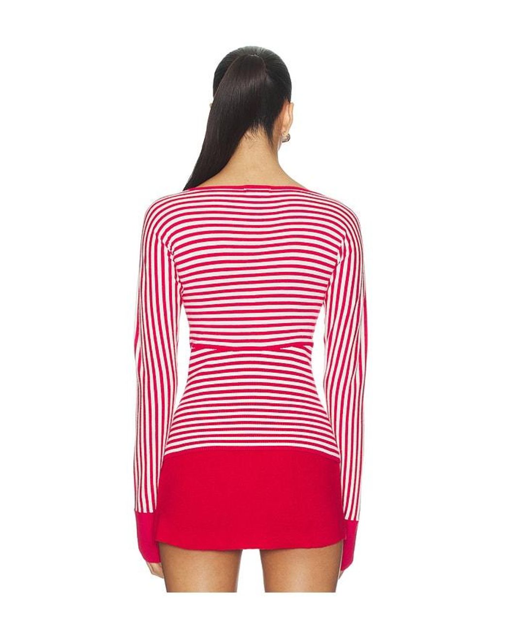 Miaou Red Odessa Top