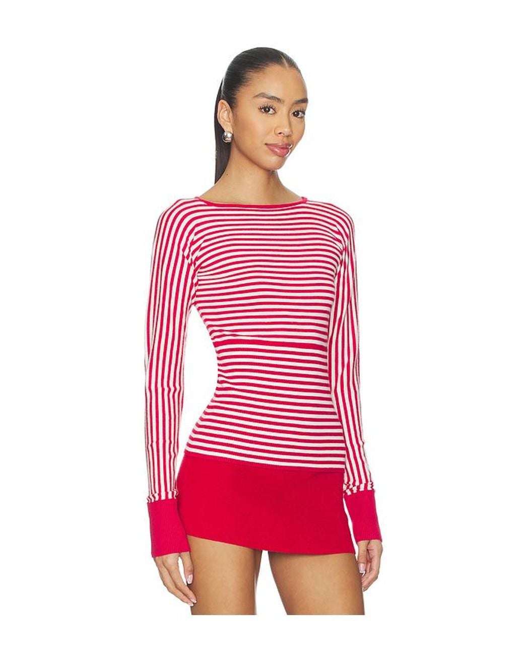 Miaou Red Odessa Top