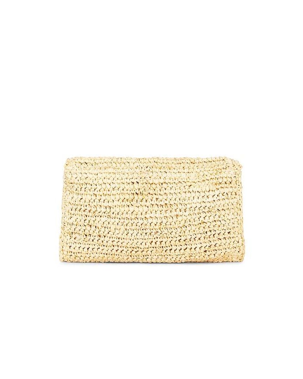 Flora Bella Natural Esplendor Crochet Raffia Clutch