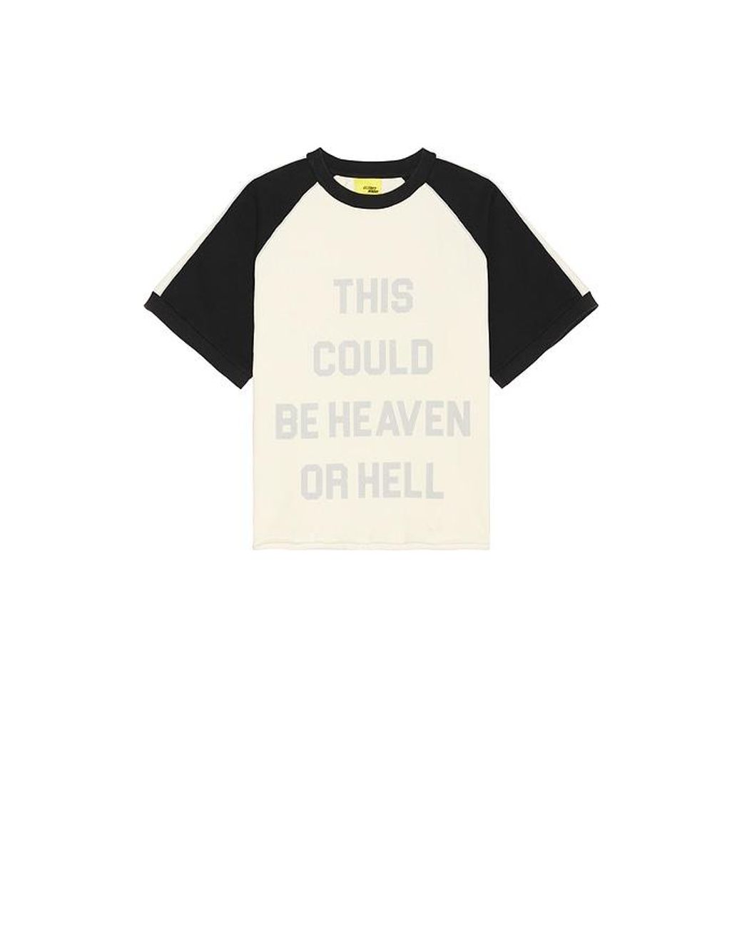 DIET STARTS MONDAY Black Heaven Or Hell Raglan Tee for men