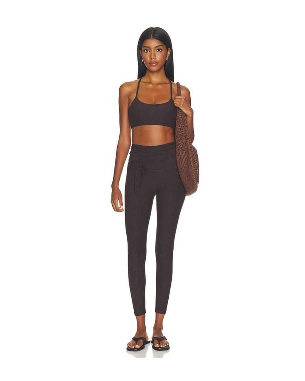 Beyond Yoga Brown Spacedye Its A Tie Legging