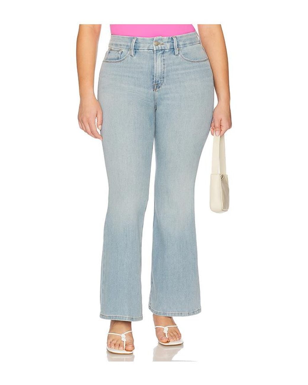 GOOD AMERICAN Blue Good Legs Flare Jeans