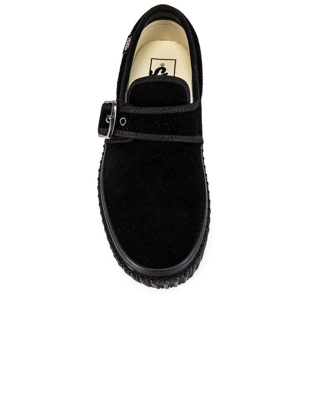 Vans Style 47 Creeper Slip Ons in Black | Lyst