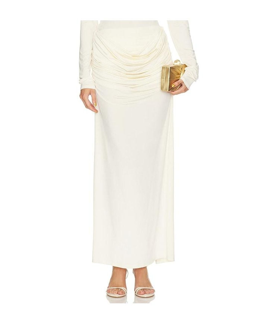 Paris Georgia White Raffy Skirt
