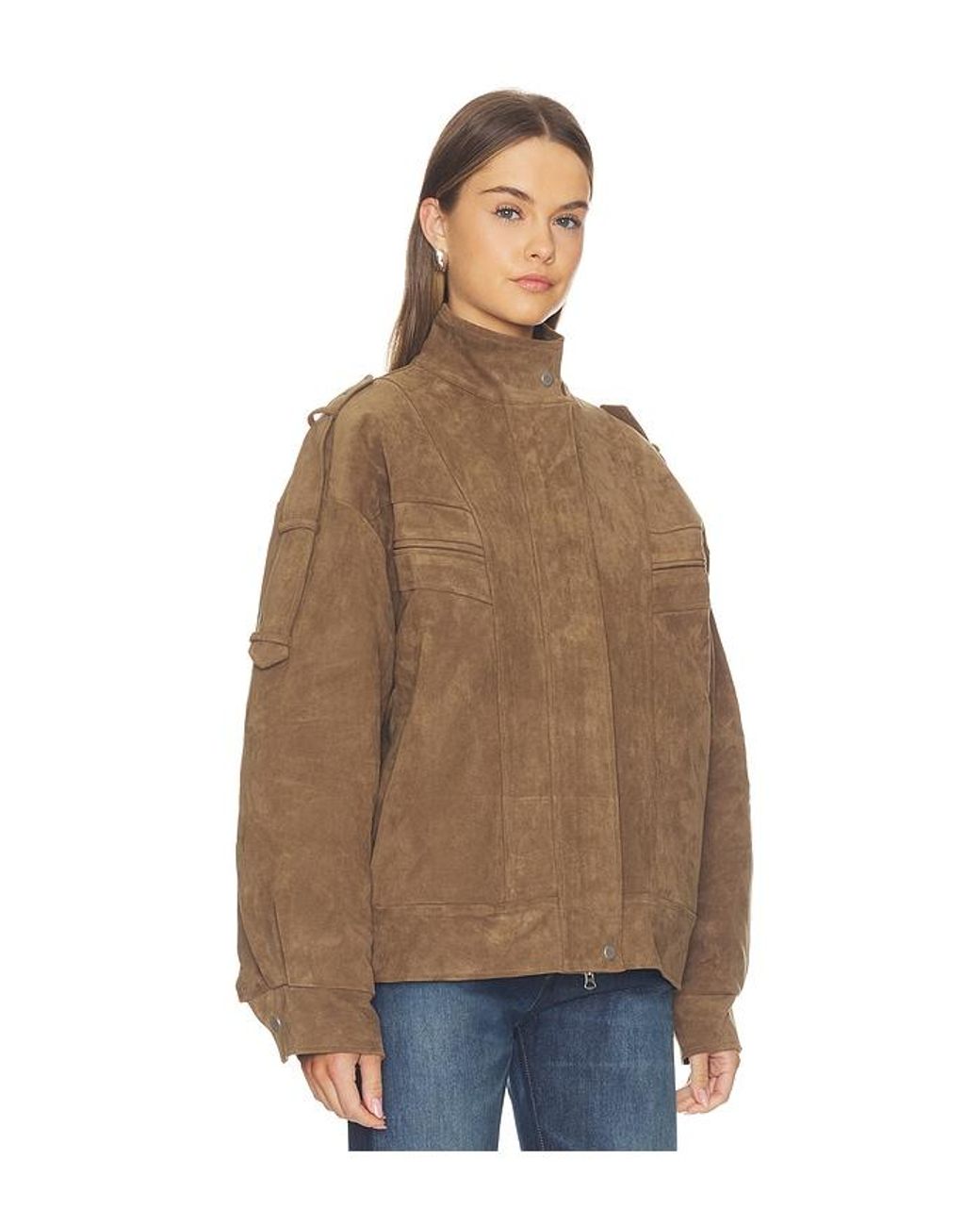 Source Unknown Blue Tova Bomber Jacket