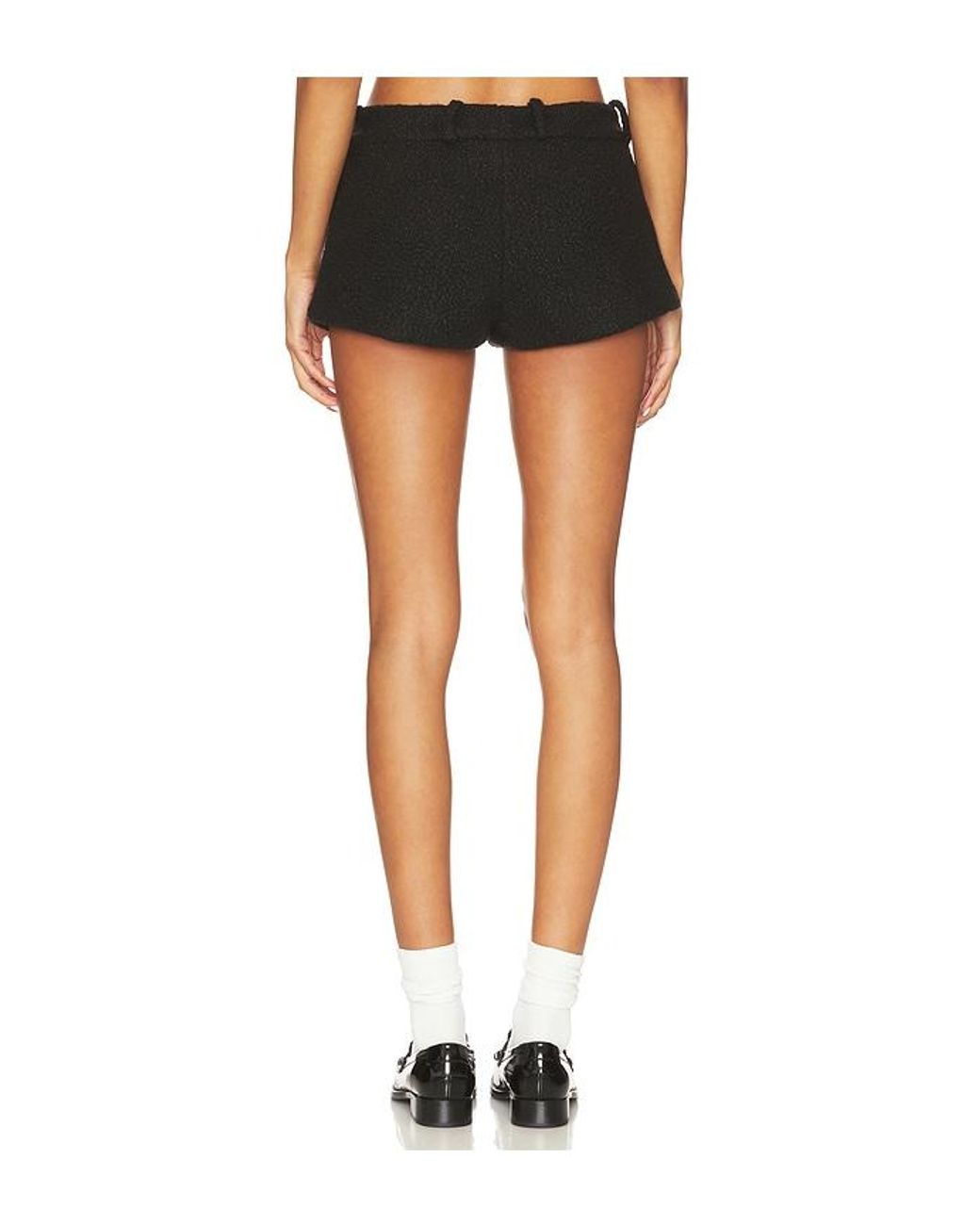 Amanda Uprichard Black Caresse Shorts