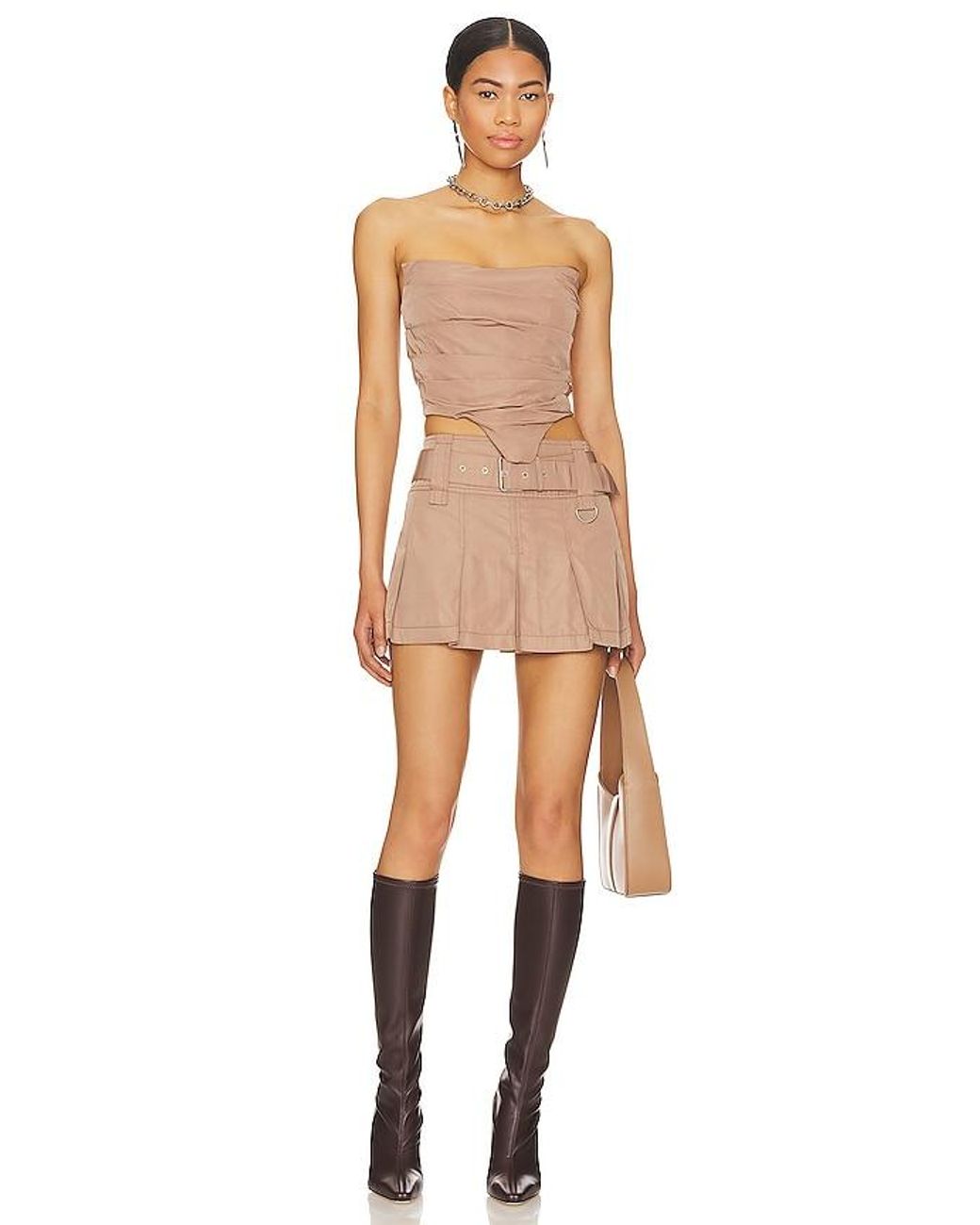 h:ours Natural Ariella Corset Top