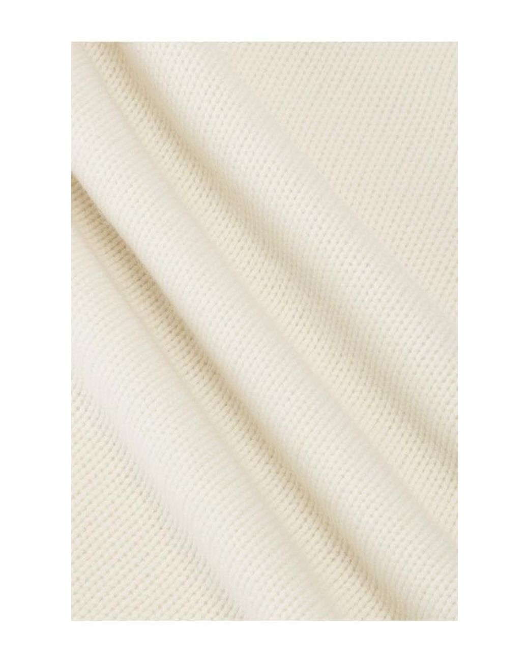SRG White Sukki Cashmere Oversized Turtleneck
