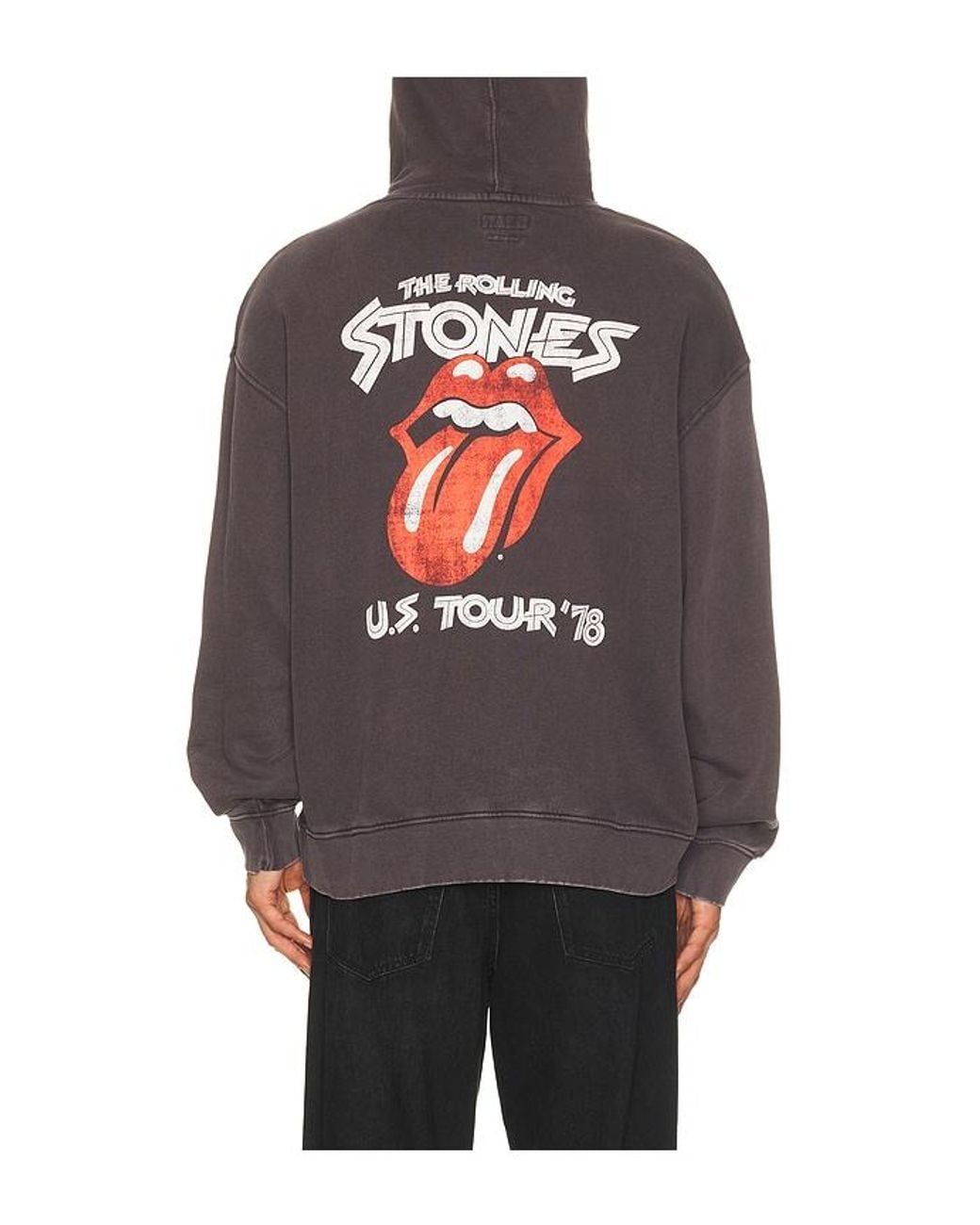 Guess Gray X Rolling Stones Oversized 78 Hoodie for men