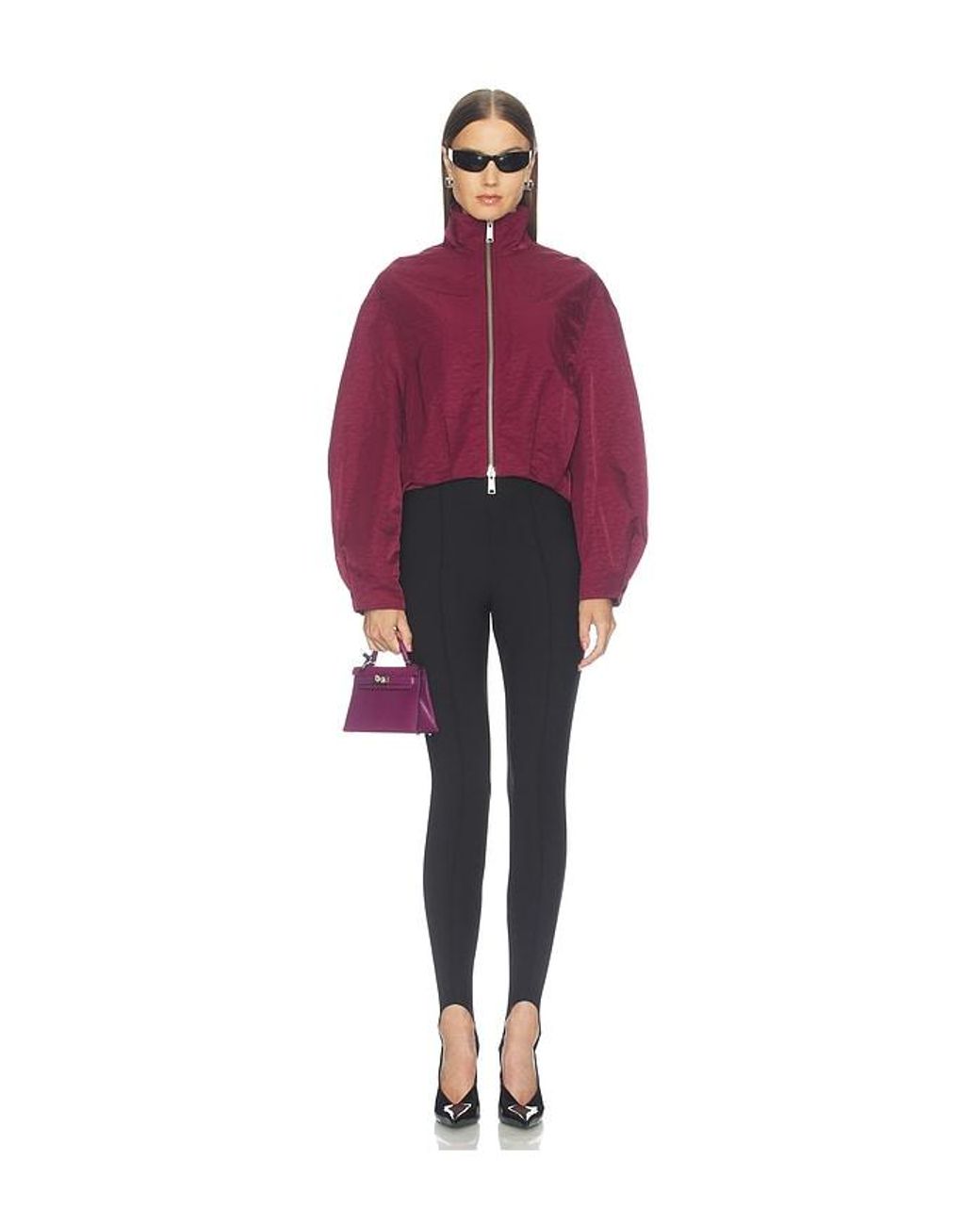 Camila Coelho Blue Lucent Stirrup Pants