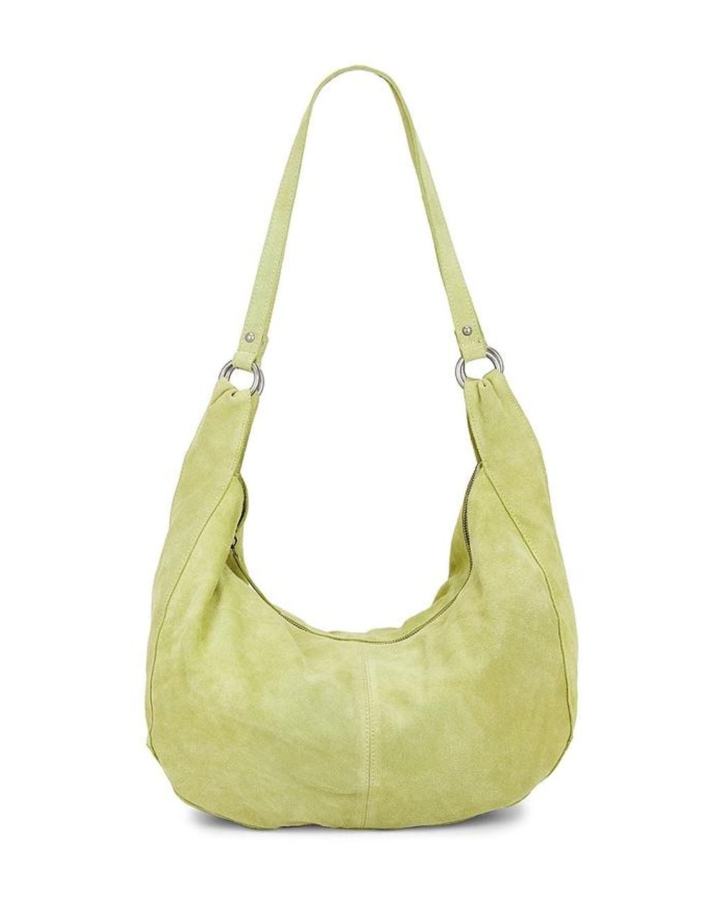 Free People Green Roma Suede Tote Bag