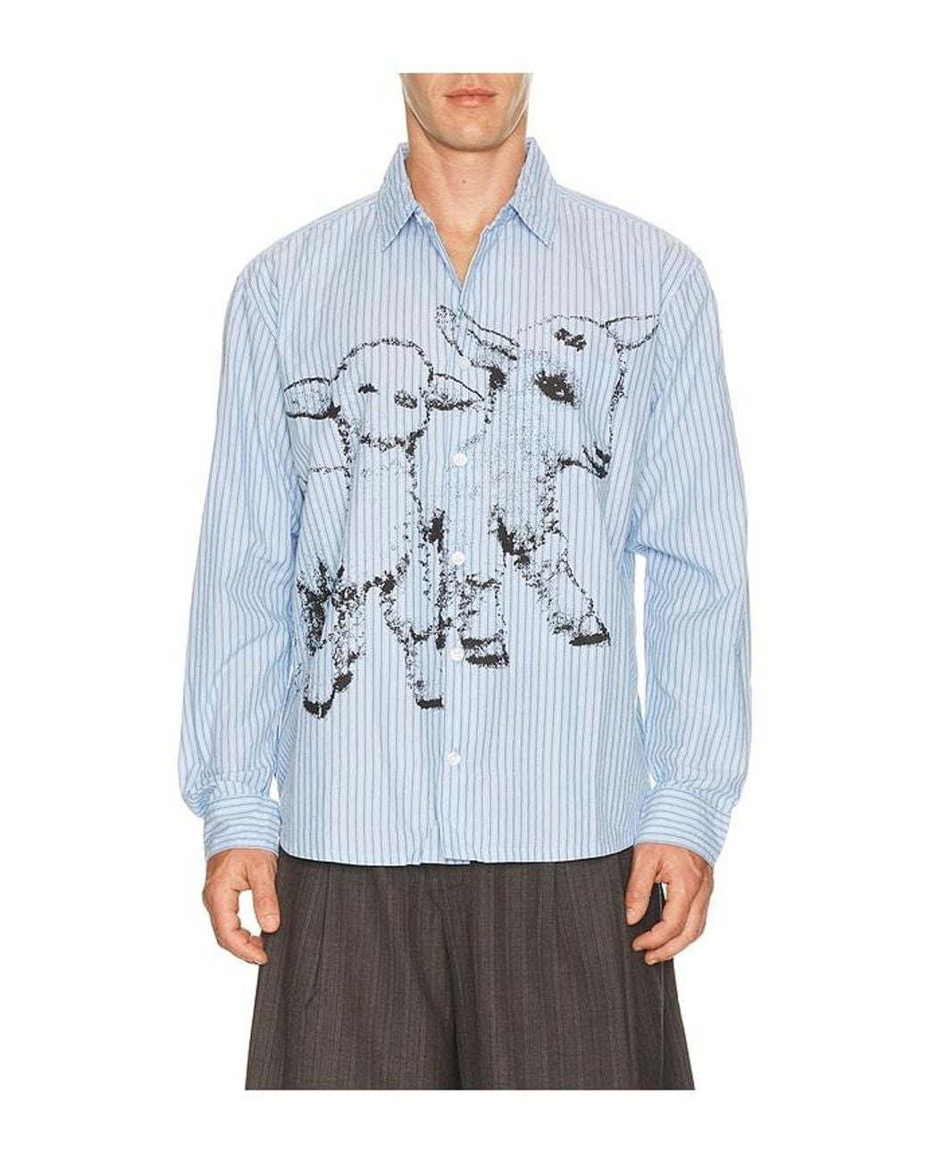 Obey Blue Billy Woven Shirt for men