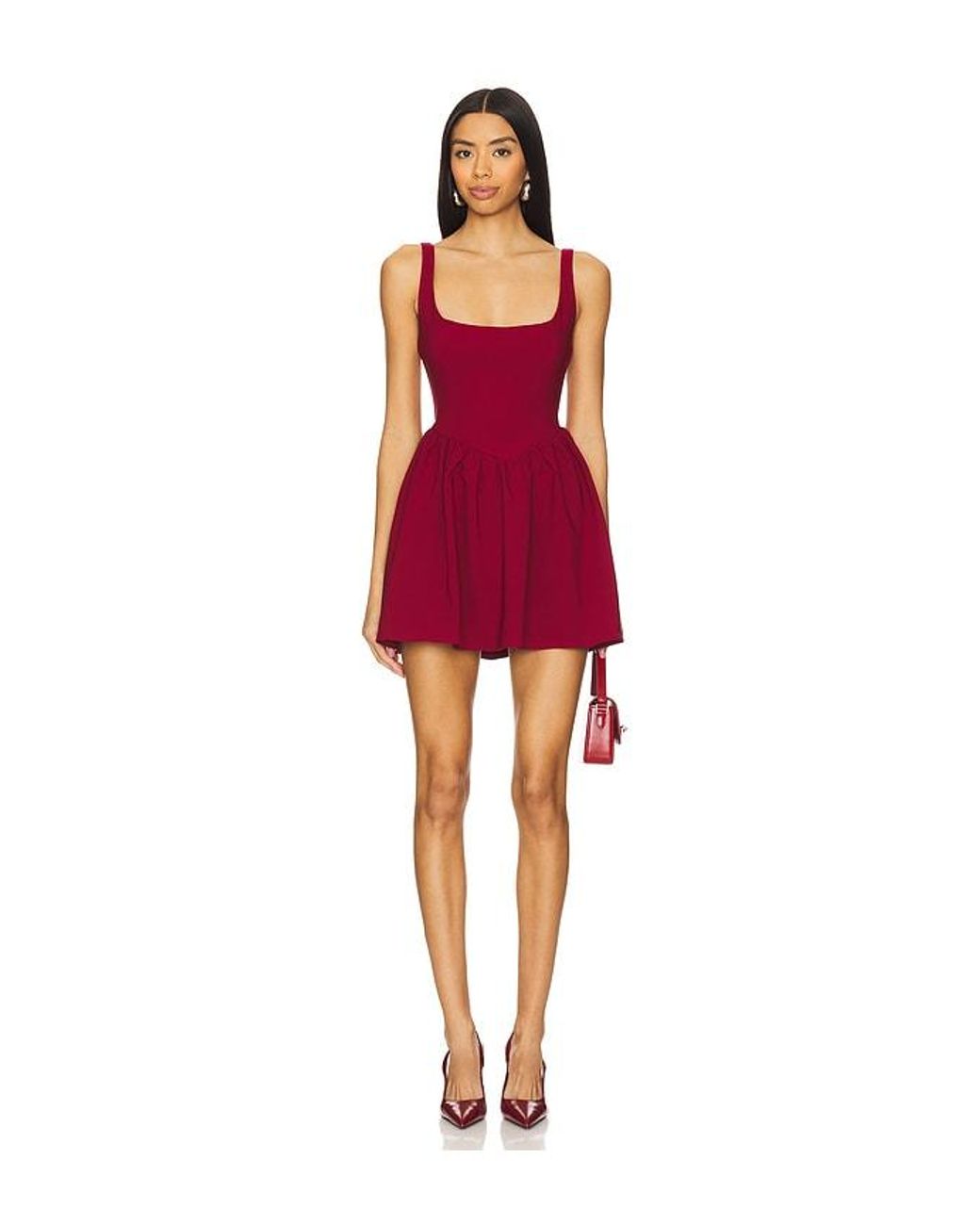 MORE TO COME Red Lorena Mini Dress