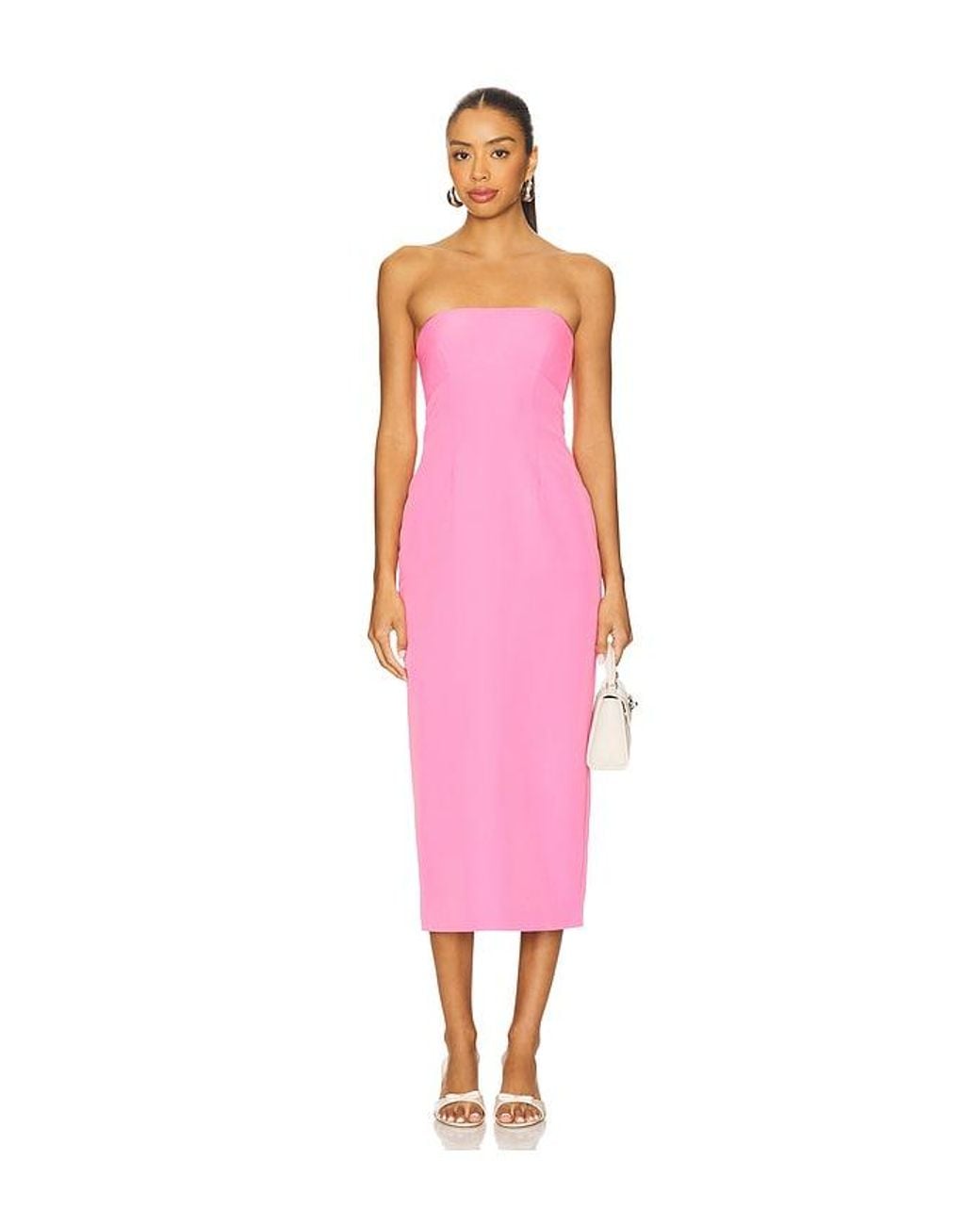 Lovers + Friends Pink Renn Midi Dress