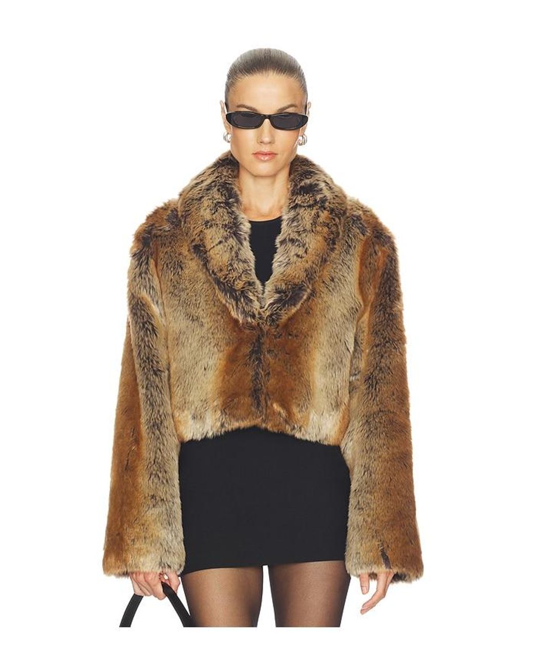 Lovers + Friends Brown Cropped Ernie Coat