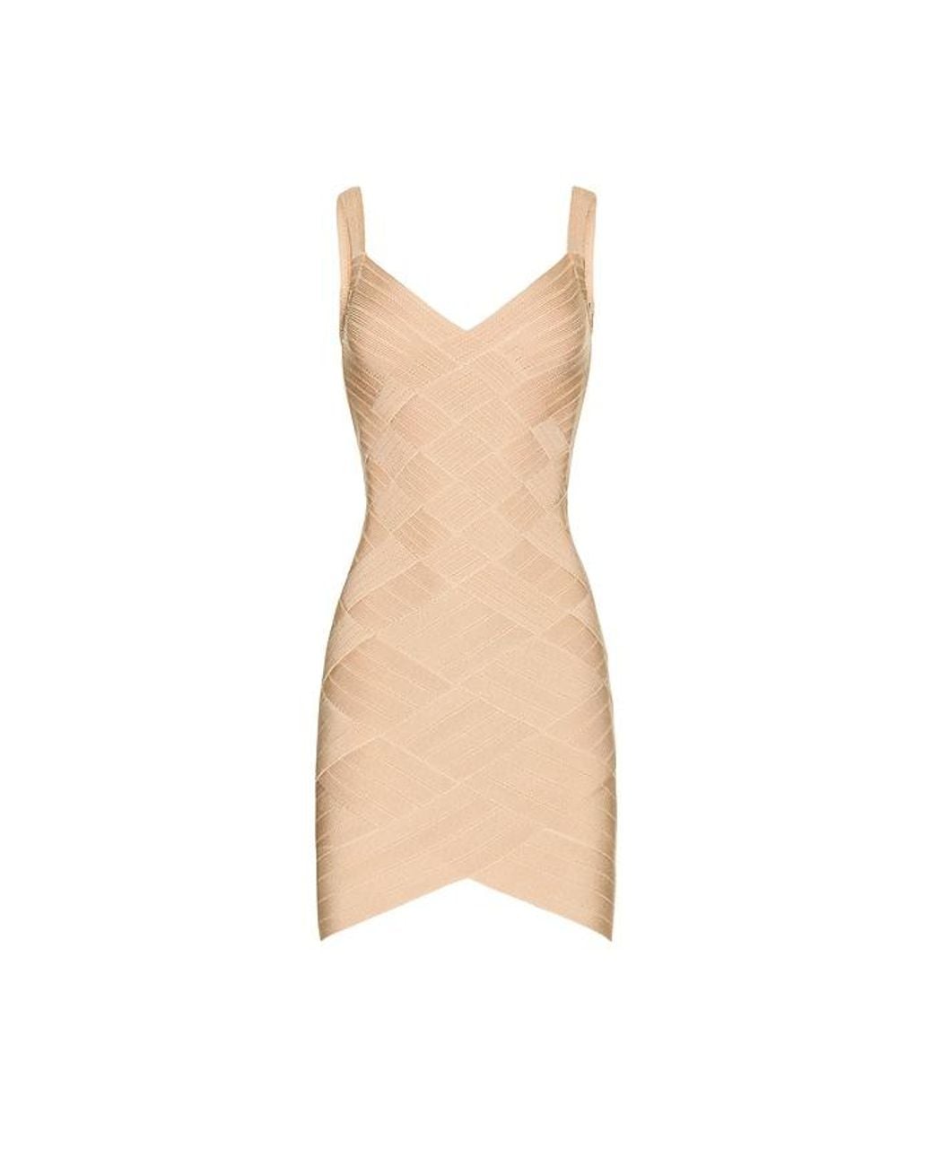 HAELO White Bandage Weave Mini Dress
