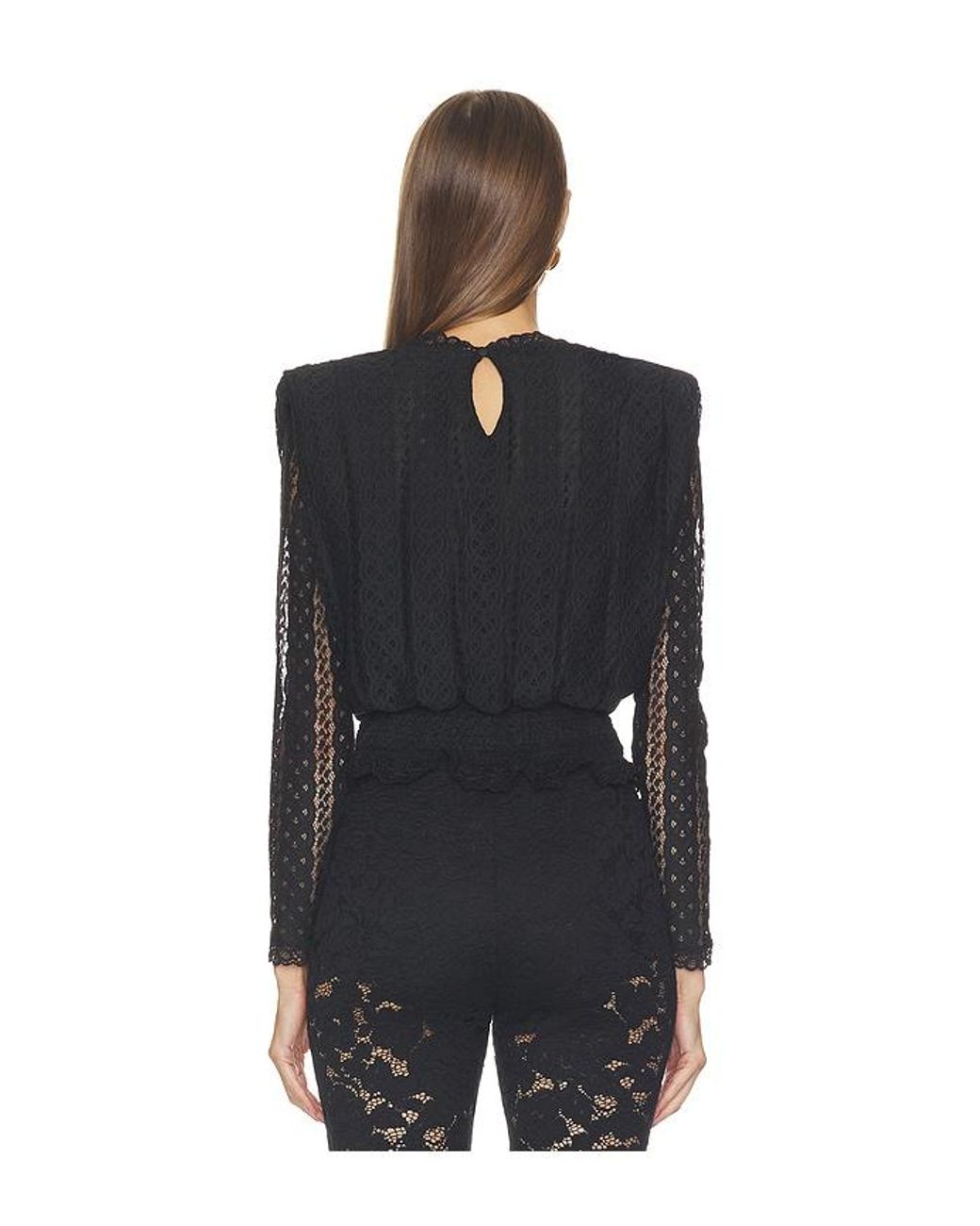Charo Ruiz Black Elvira Blouse