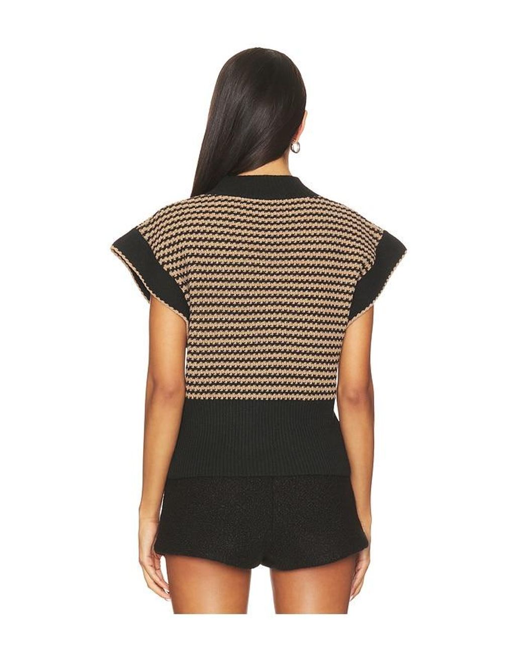LNA Black Ellisa Sleeveless Sweater