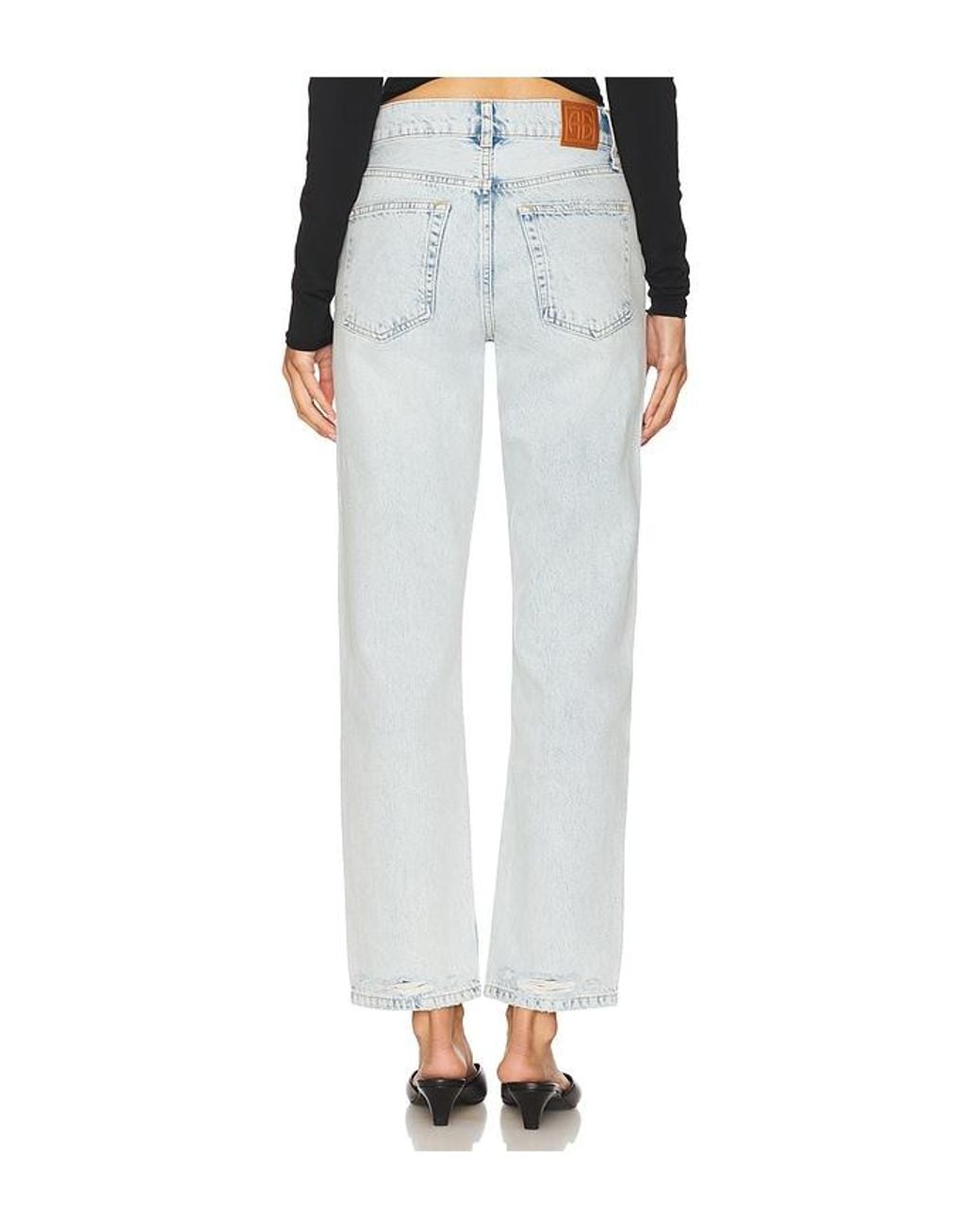 Anine Bing White Kate Jeans