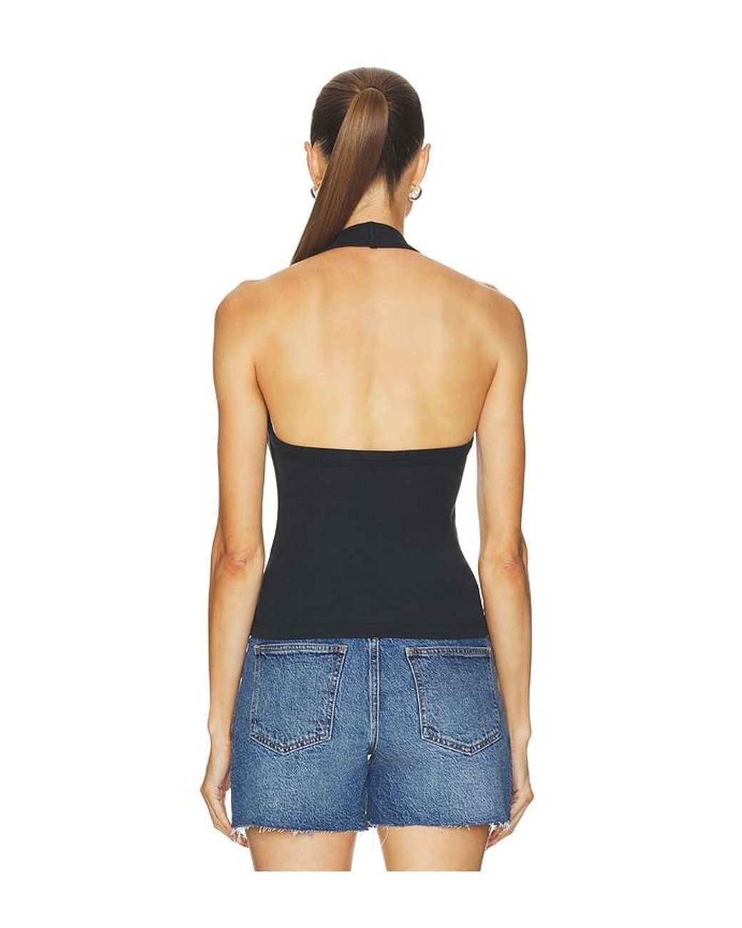 Pistola Blue Nattie Modal Halter Tank Top